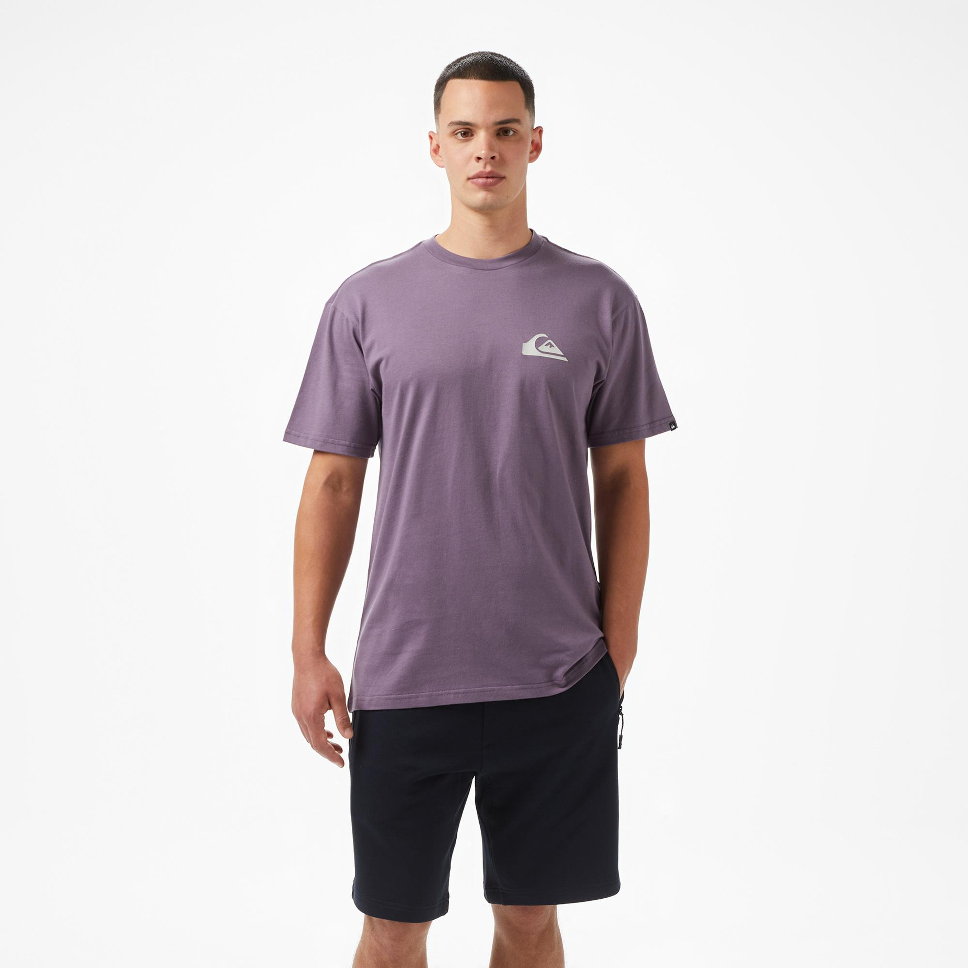 Quiksilver Ev Mini Logo Ss Erkek Mor T-Shirt