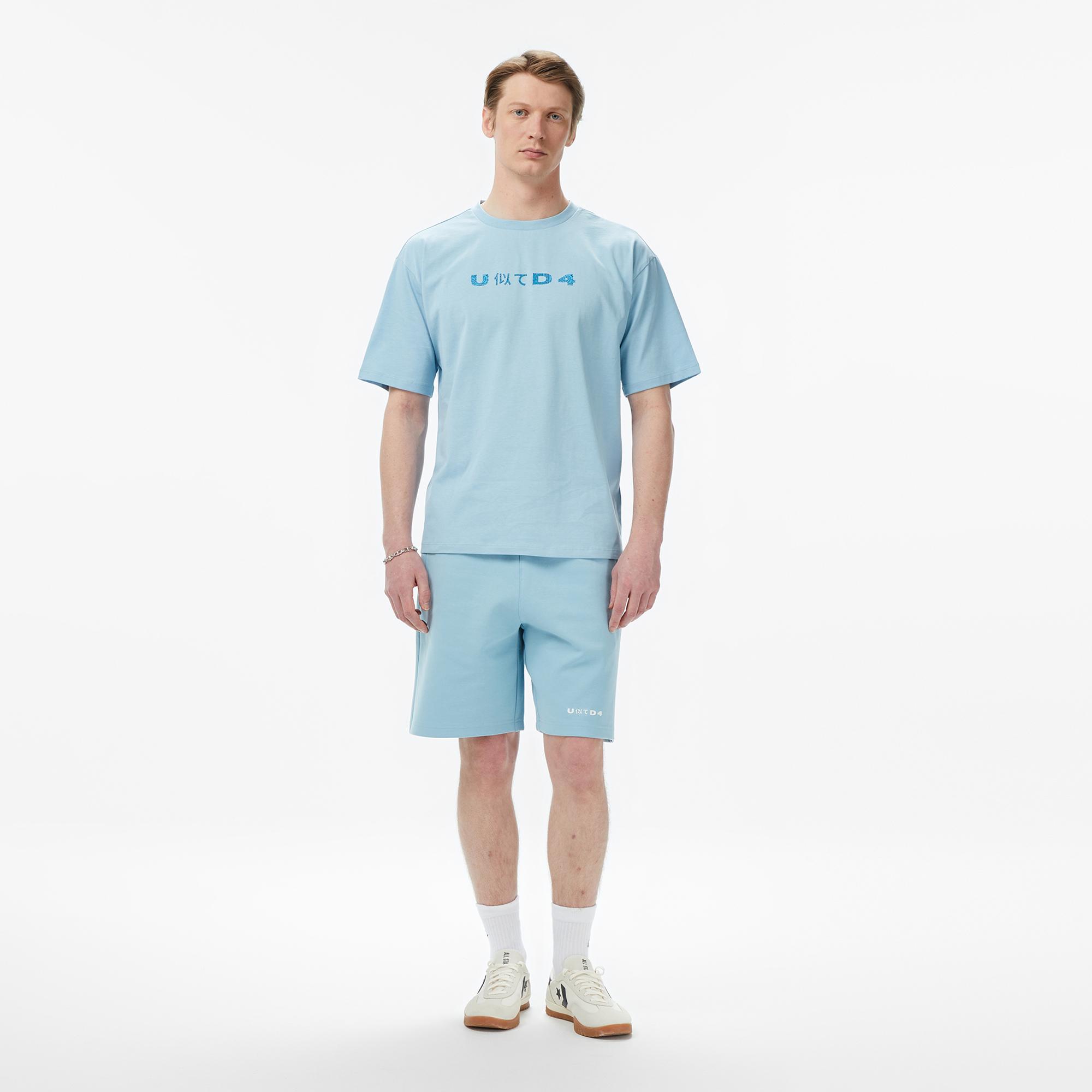 UNITED4 Regular Fit Erkek Mavi T-Shirt