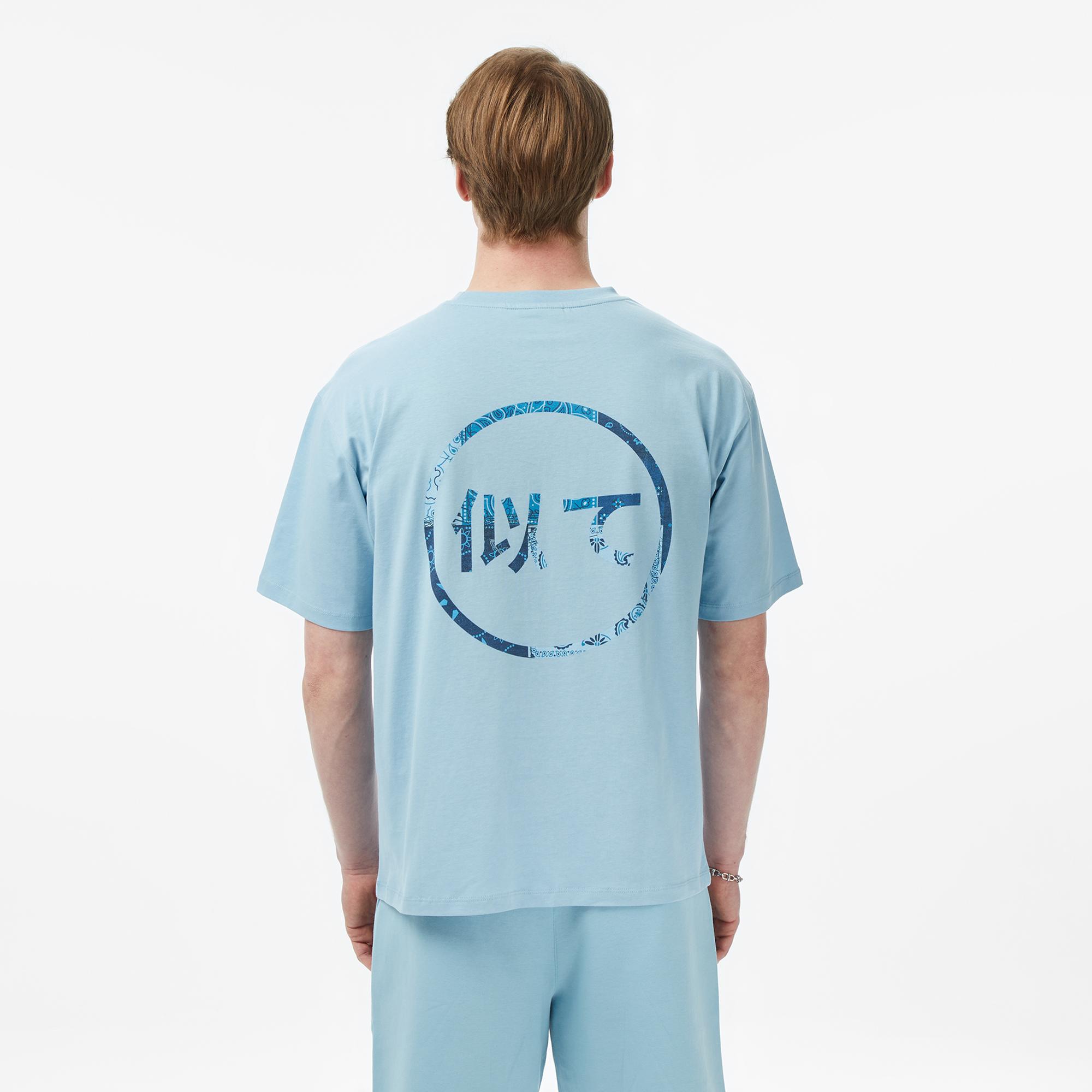UNITED4 Regular Fit Erkek Mavi T-Shirt