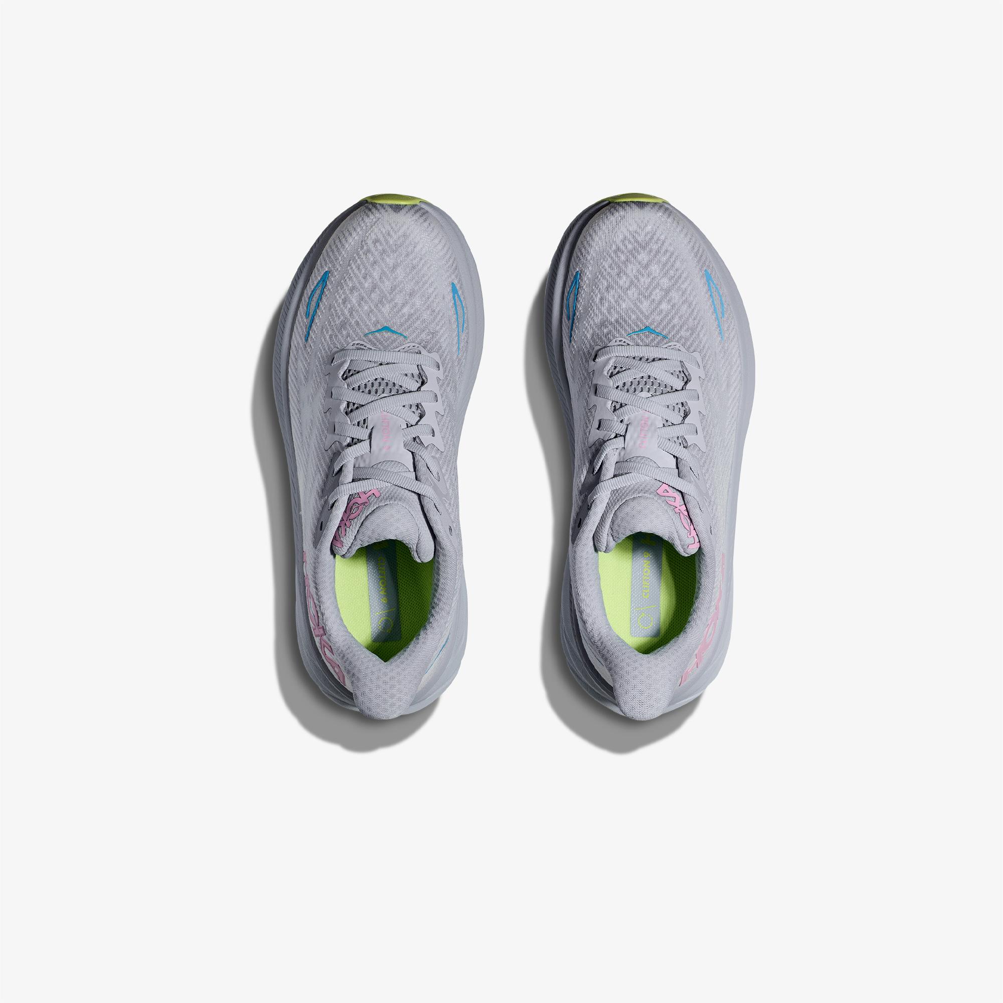 Hoka Clifton 9 Kadın Gri Koşu Ayakkabısı