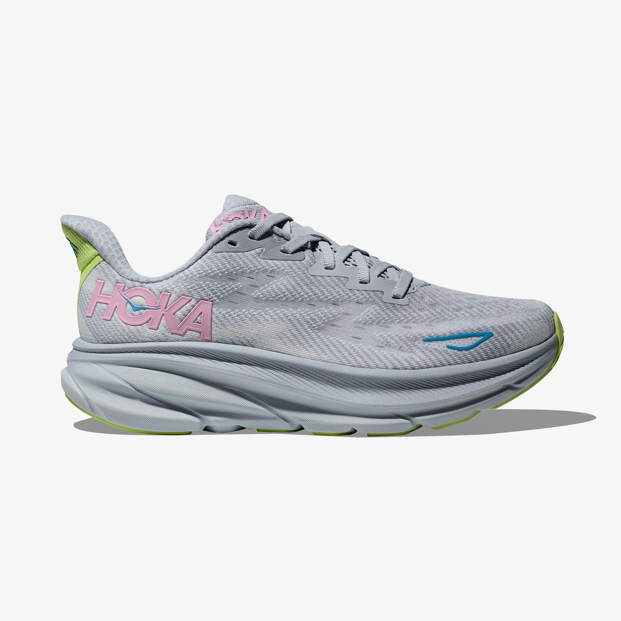 Hoka Clifton 9 Kadın Gri Koşu Ayakkabısı