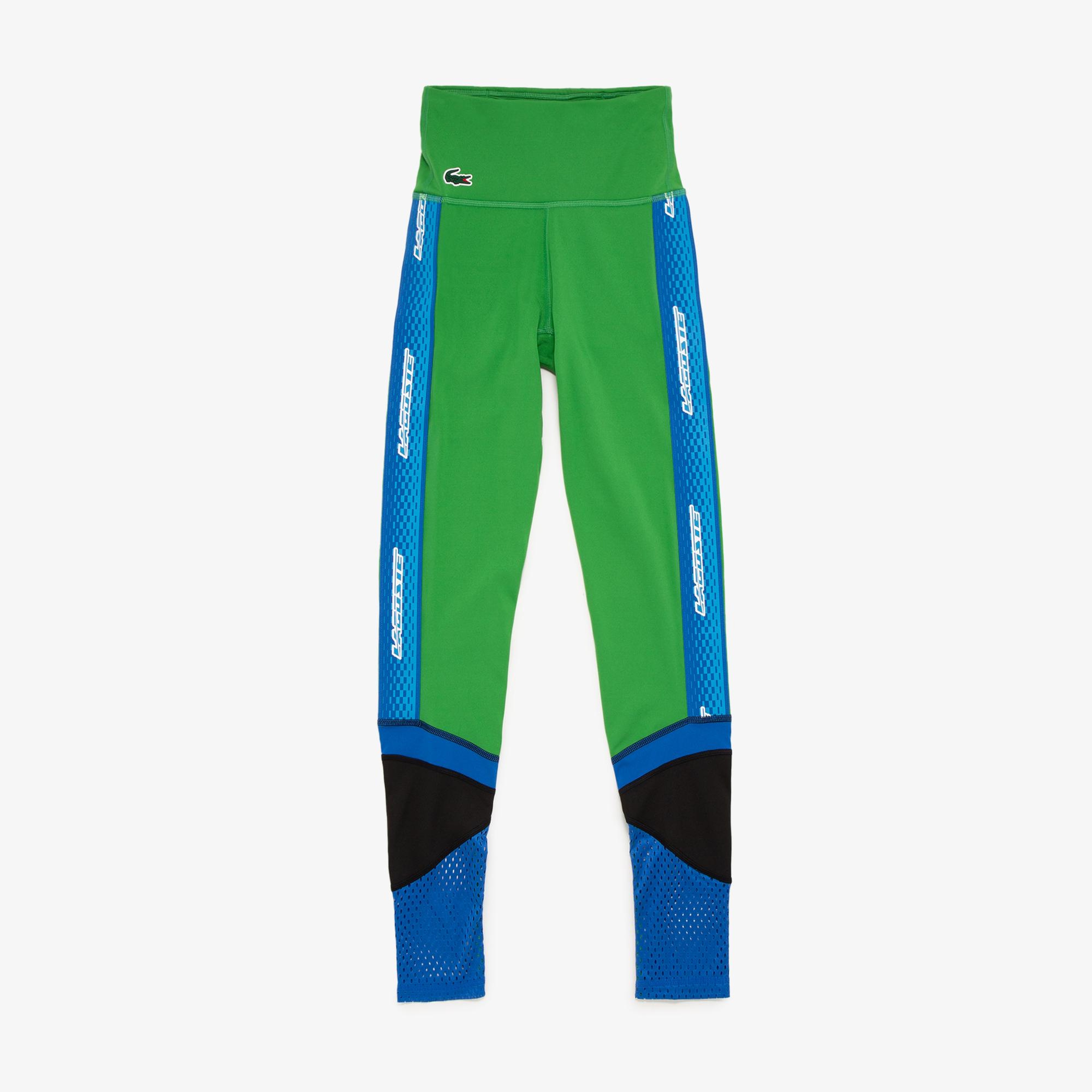 Active Kadın Slim Fit Baskılı Yeşil Tayt
