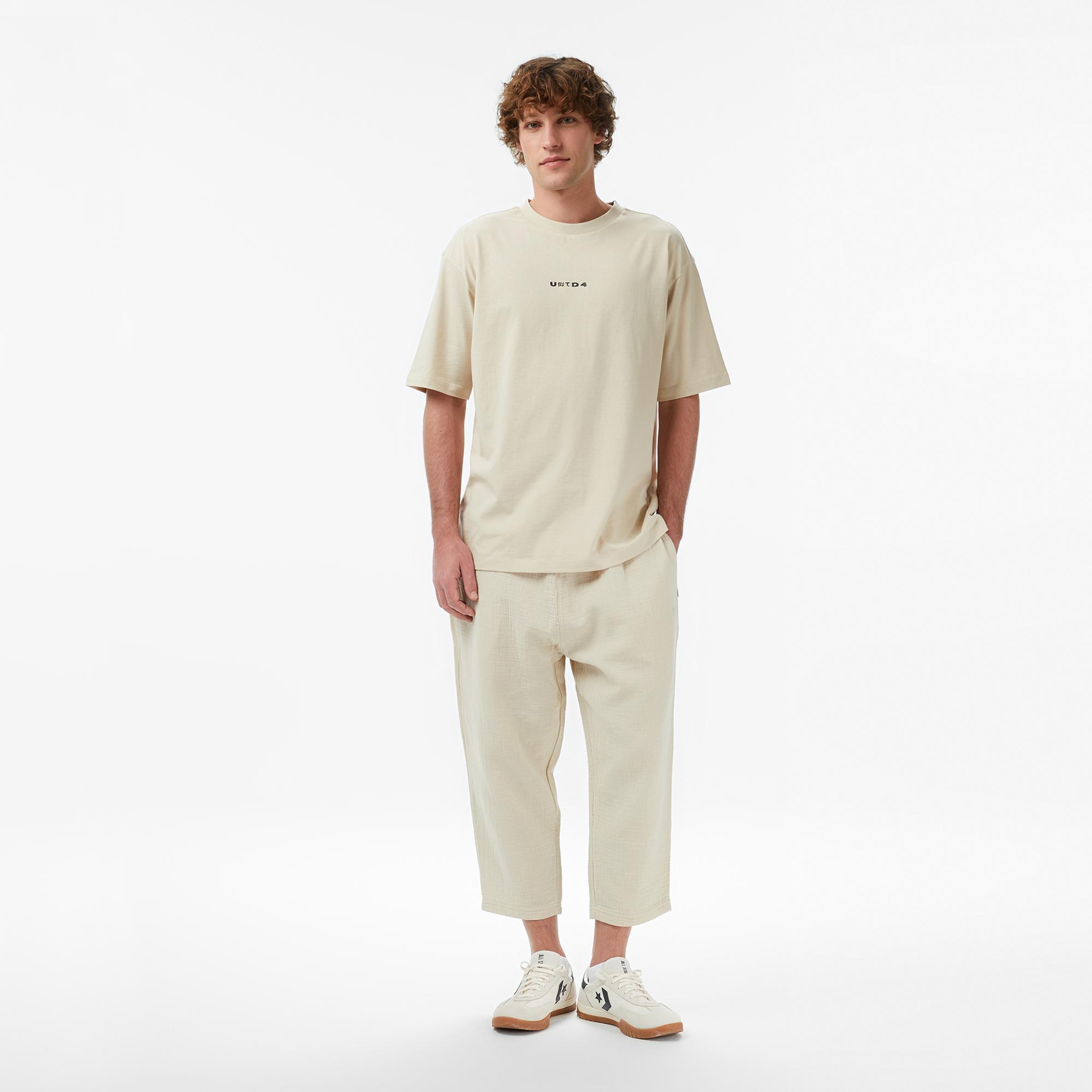 UNITED4 Regular Fit Erkek Krem Şort