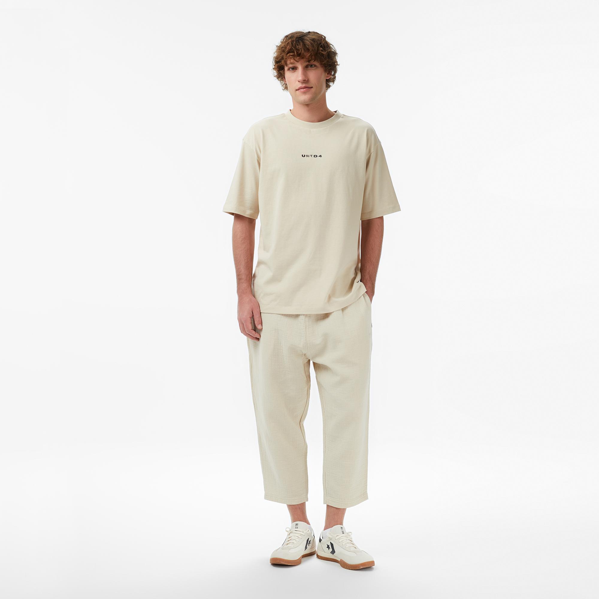 UNITED4 Regular Fit Erkek Krem Şort