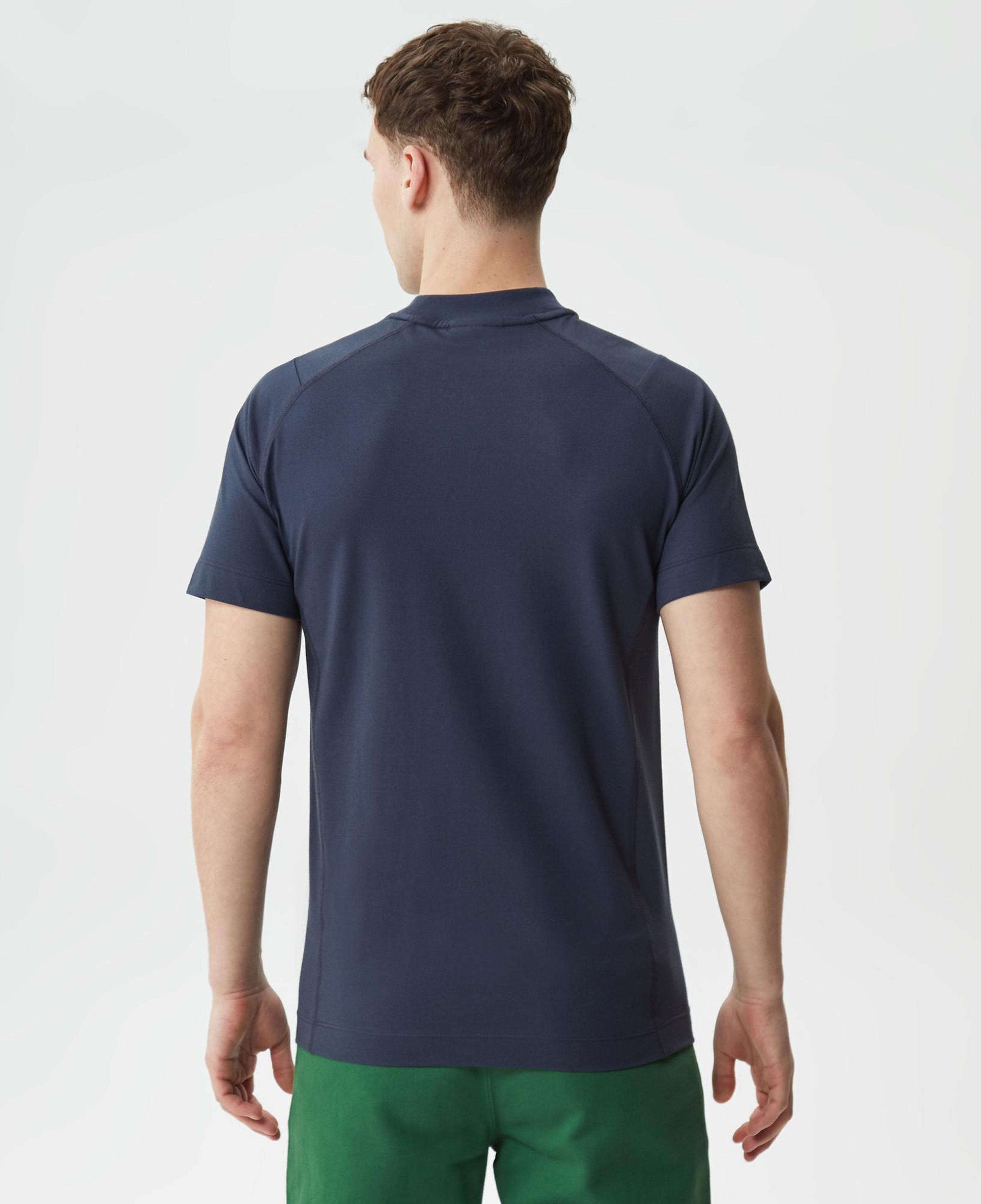 Erkek Slim Fit Bisiklet Yaka Oragnik Pamuk Lacivert T-Shirt