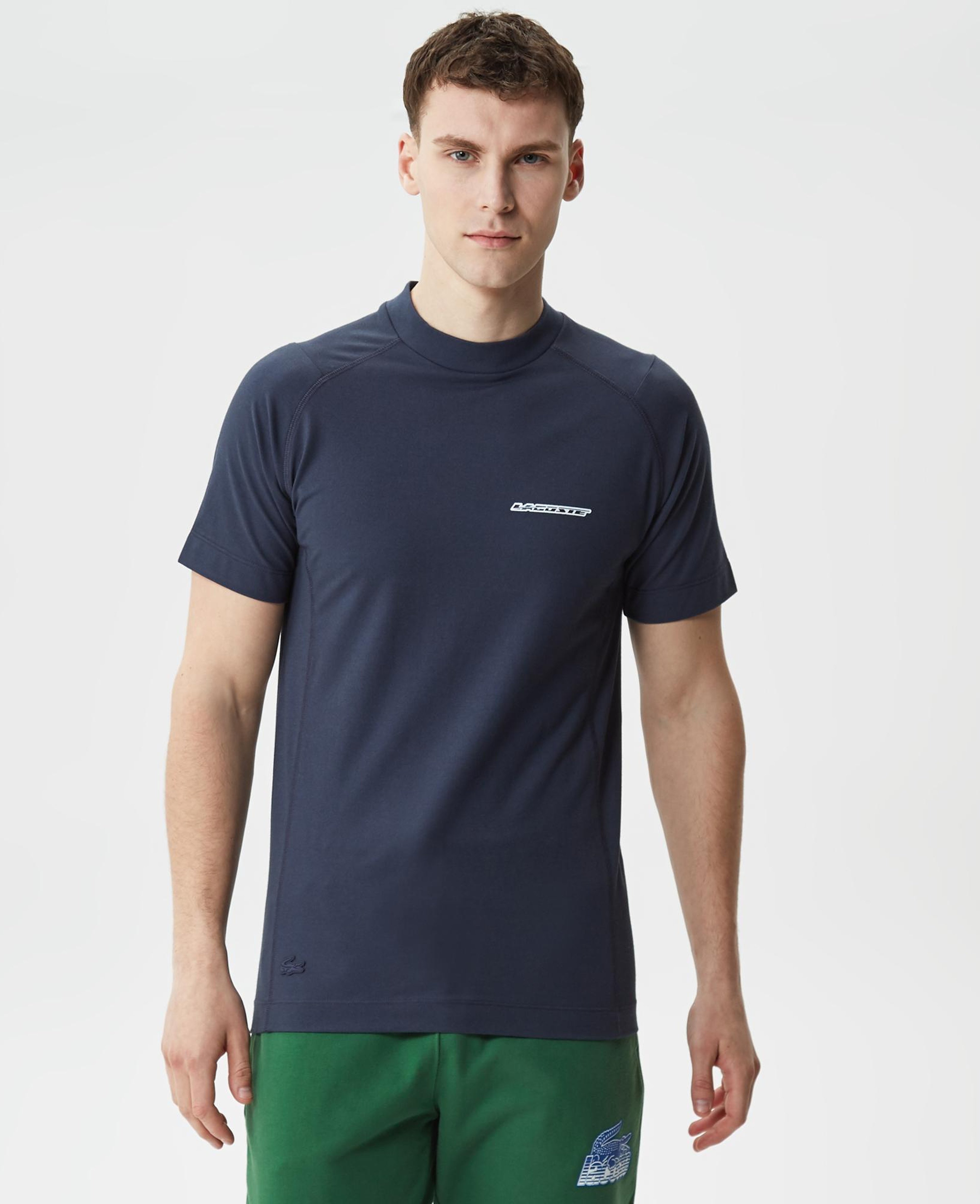 Erkek Slim Fit Bisiklet Yaka Oragnik Pamuk Lacivert T-Shirt