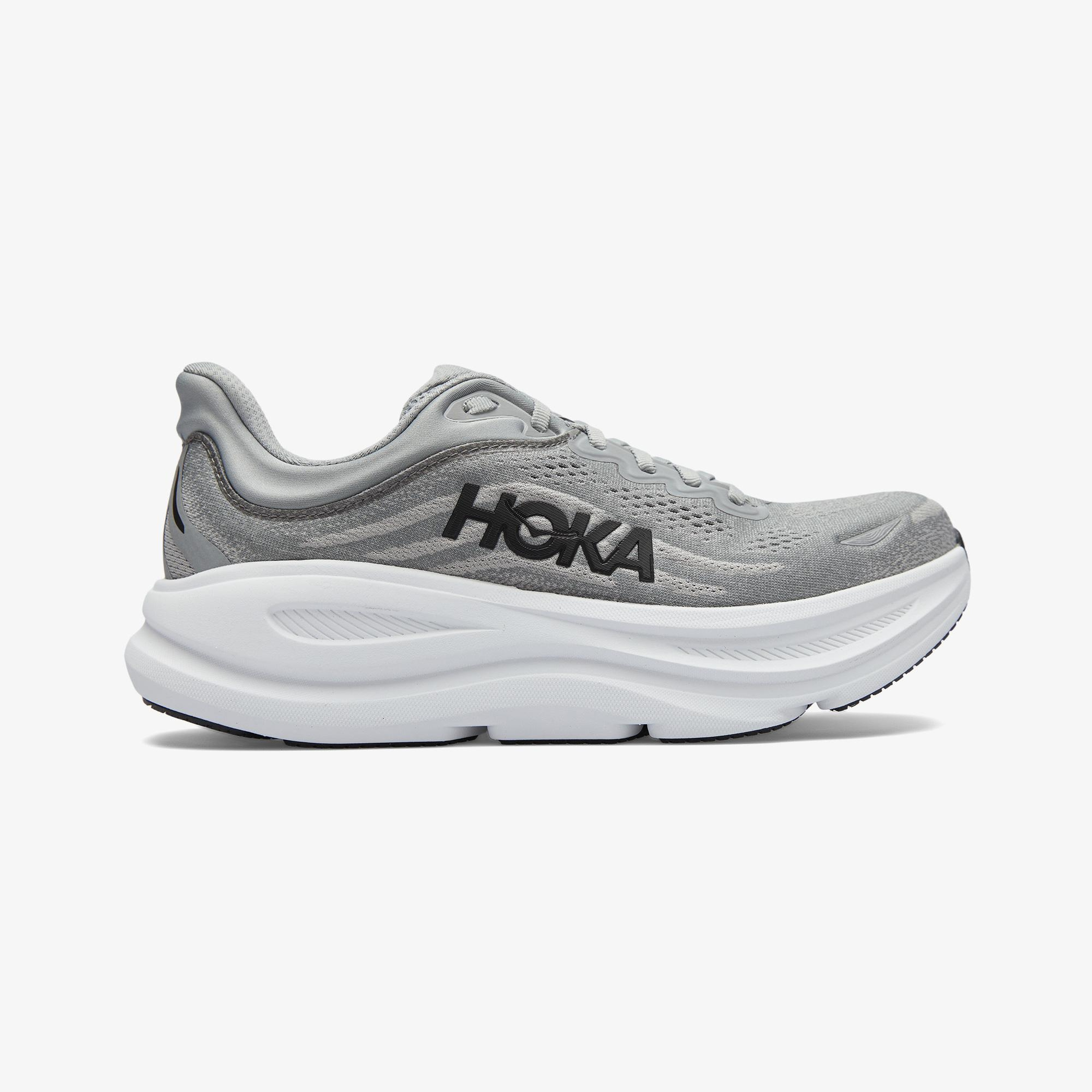 Hoka Bondi 9 Erkek Gri Koşu Ayakkabısı