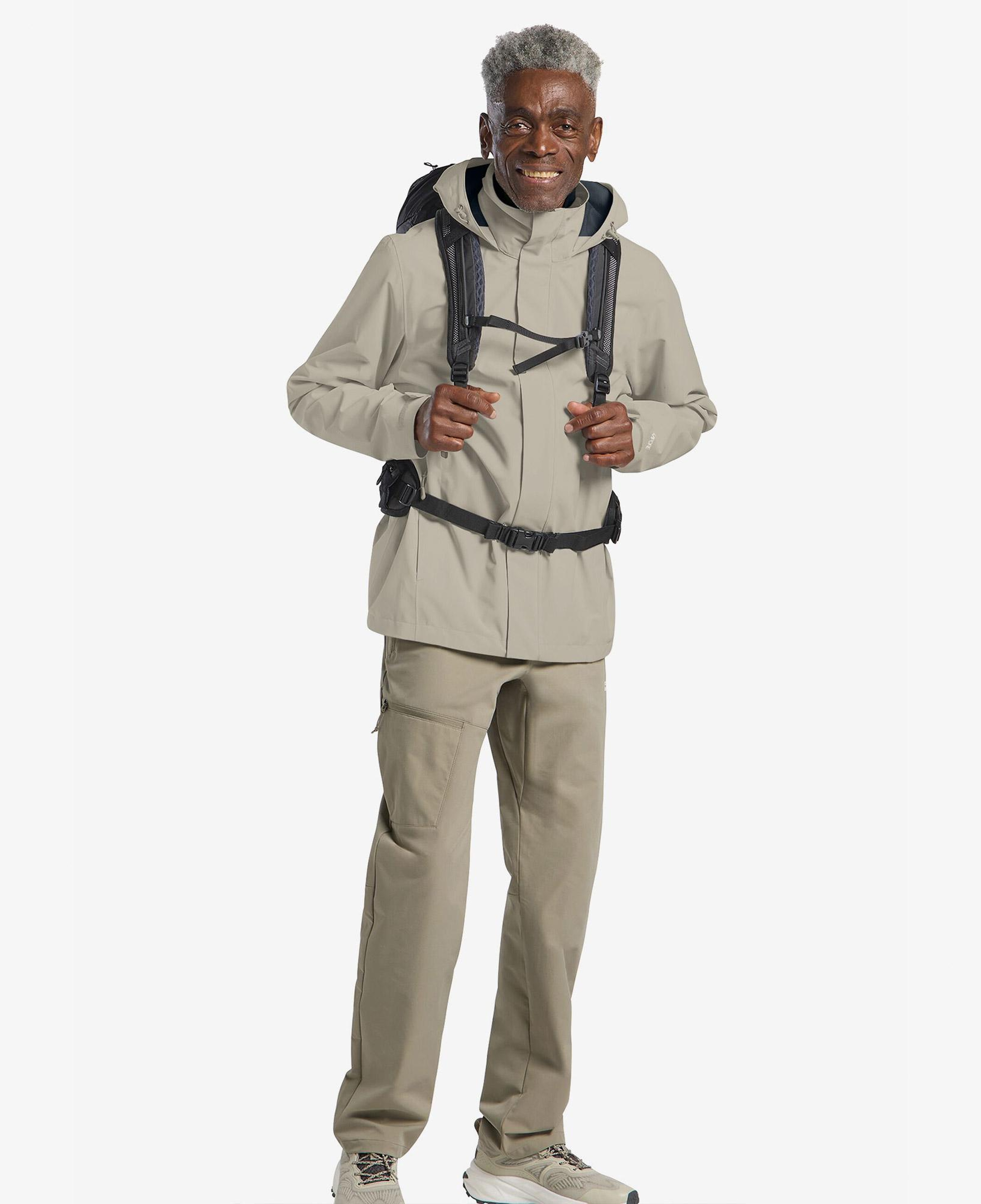 Jack Wolfskin Trailtime 2L Erkek Krem Outdoor Ceket