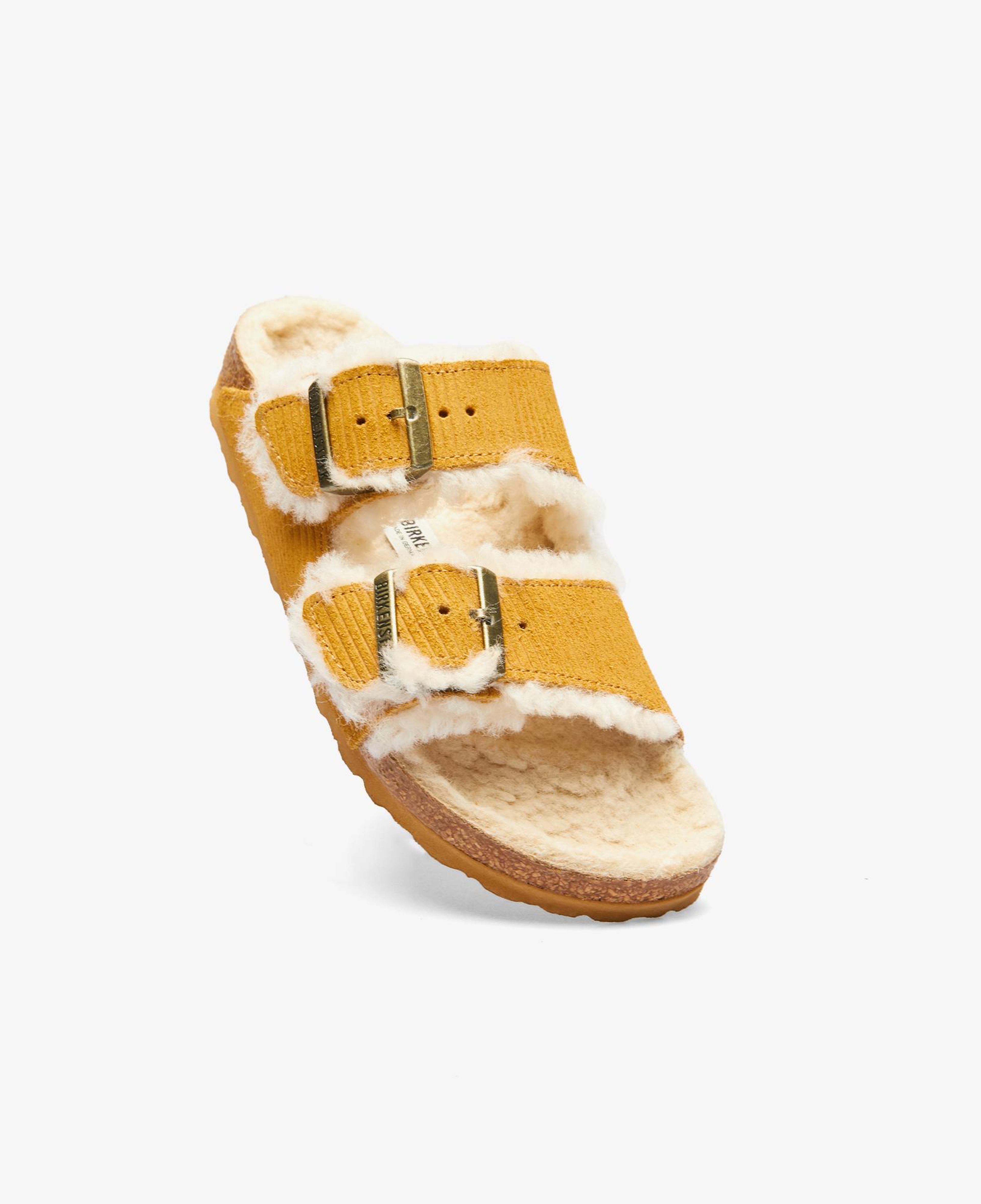 Birkenstock Arizona Teddy Vl Gepragt Laf Kadın Kahverengi Terlik