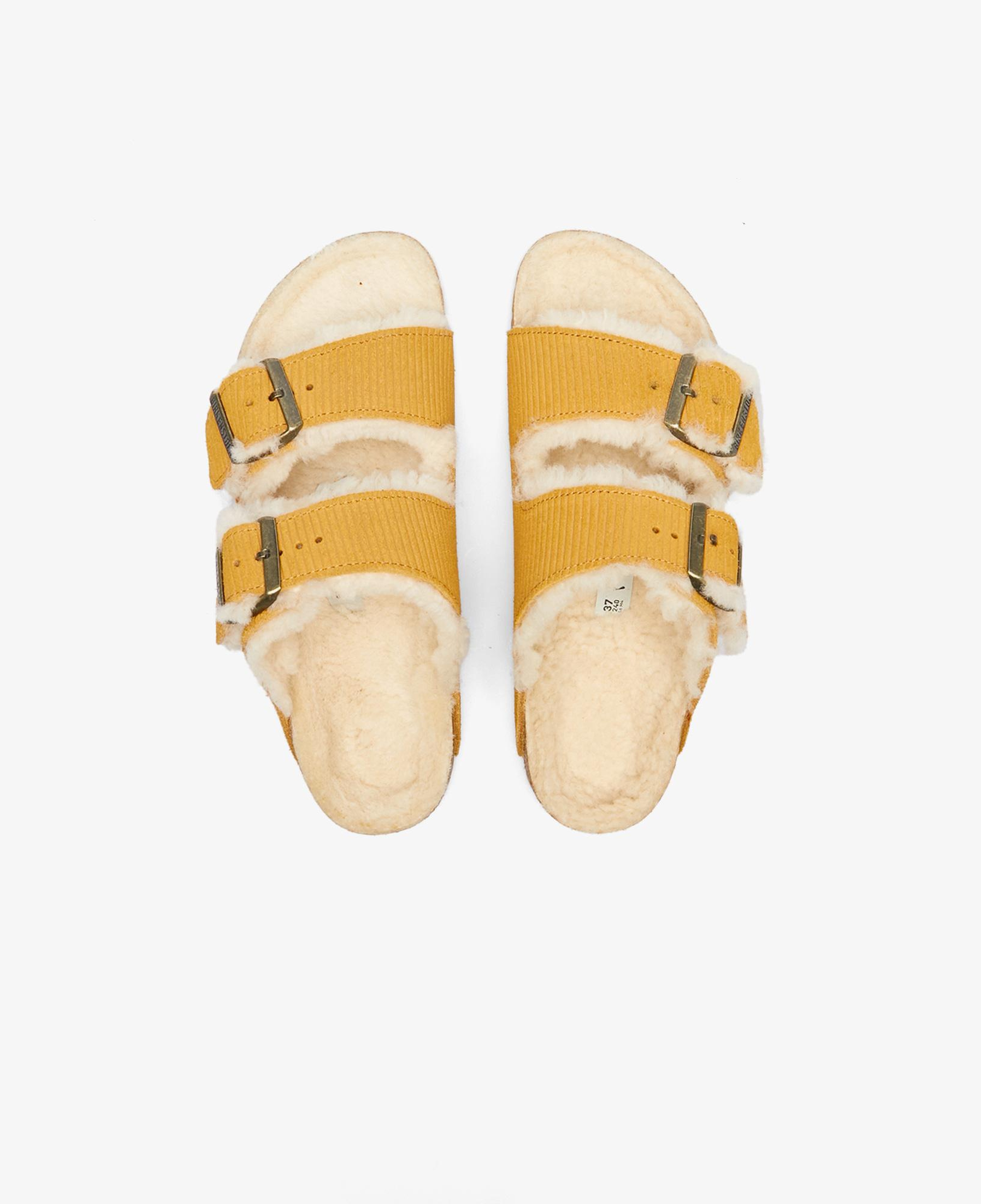 Birkenstock Arizona Teddy Vl Gepragt Laf Kadın Kahverengi Terlik