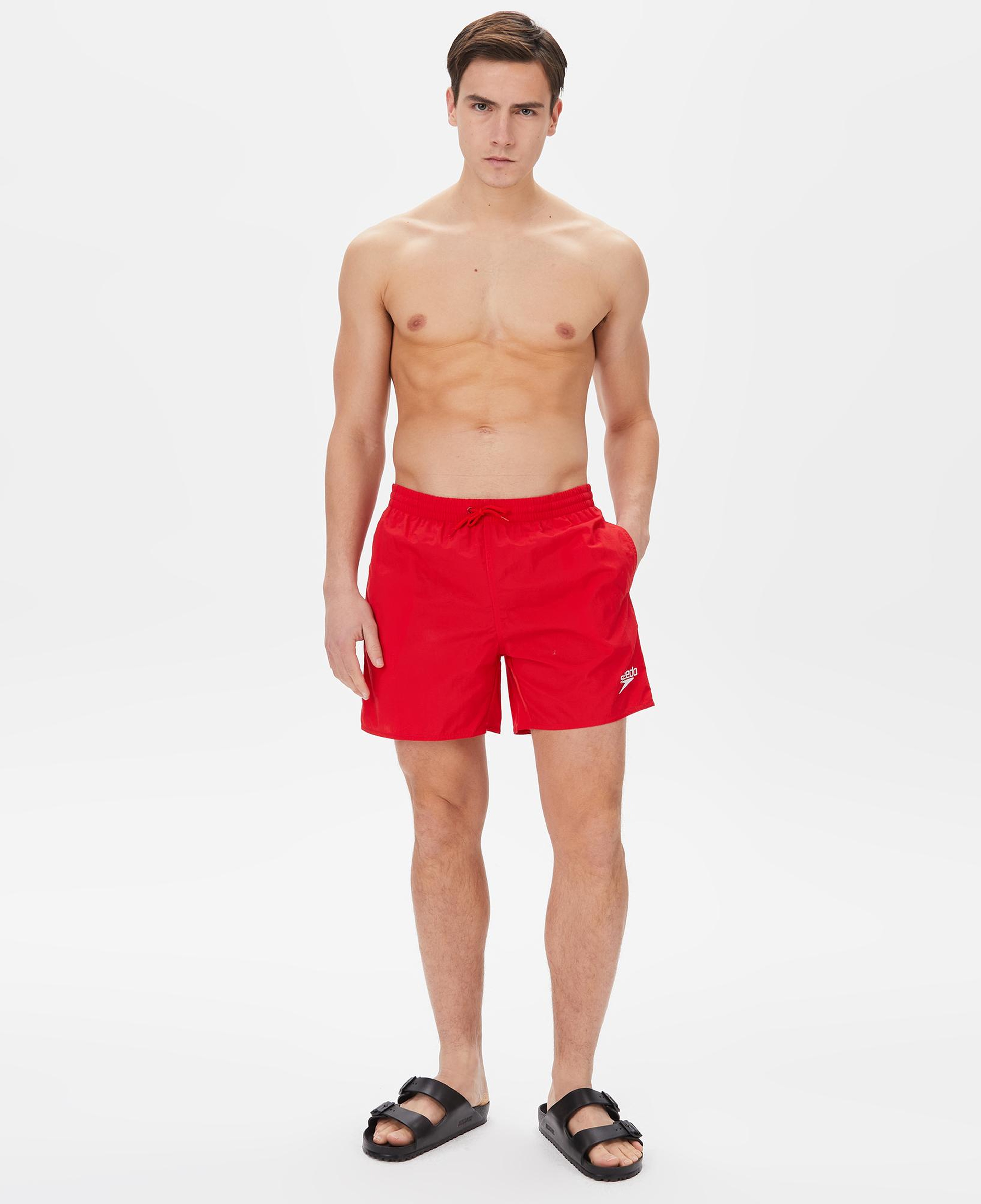 Speedo Essentials 16 Watershort Erkek Kırmızı Deniz Şortu