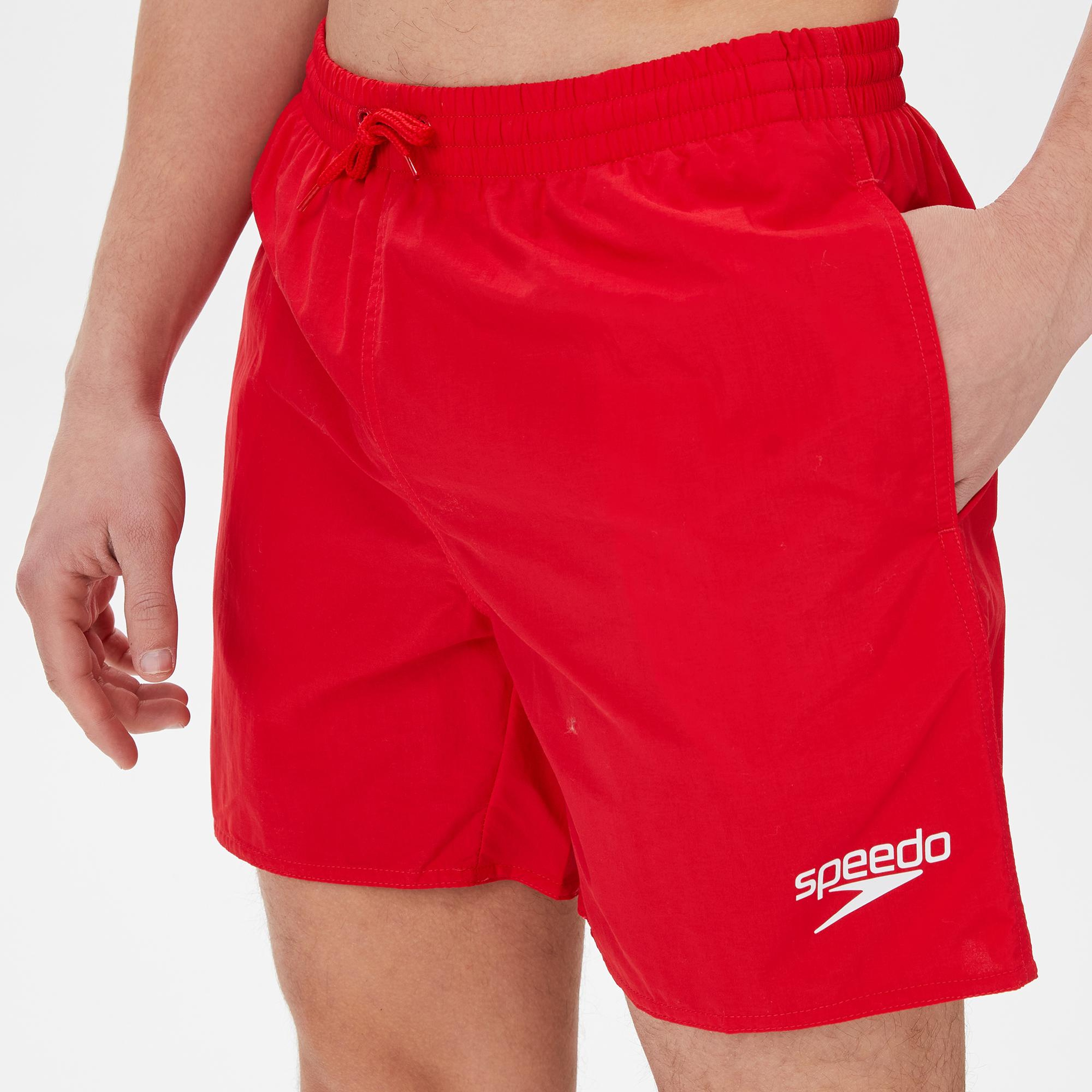 Speedo Essentials 16 Watershort Erkek Kırmızı Deniz Şortu