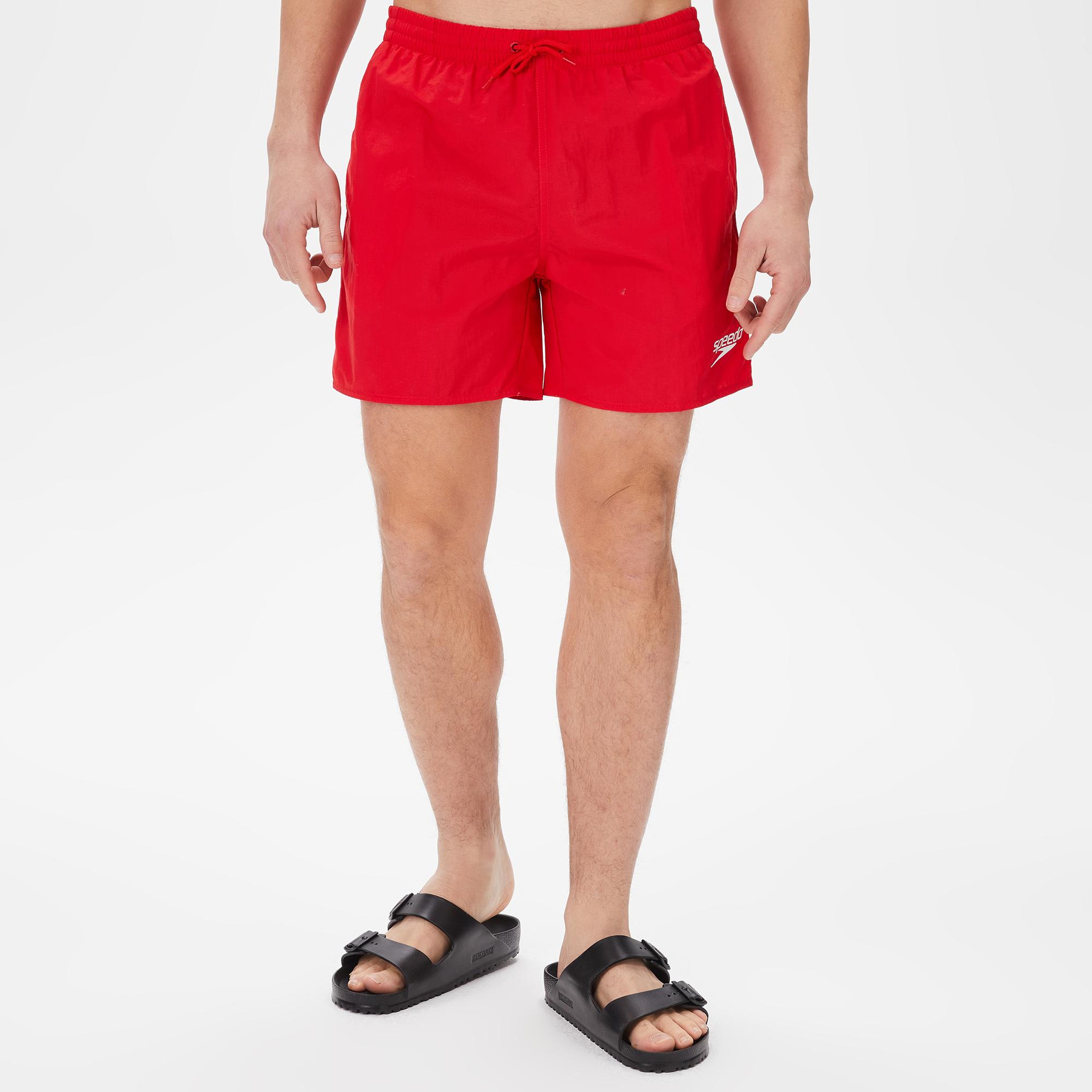 Speedo Essentials 16 Watershort Erkek Kırmızı Deniz Şortu