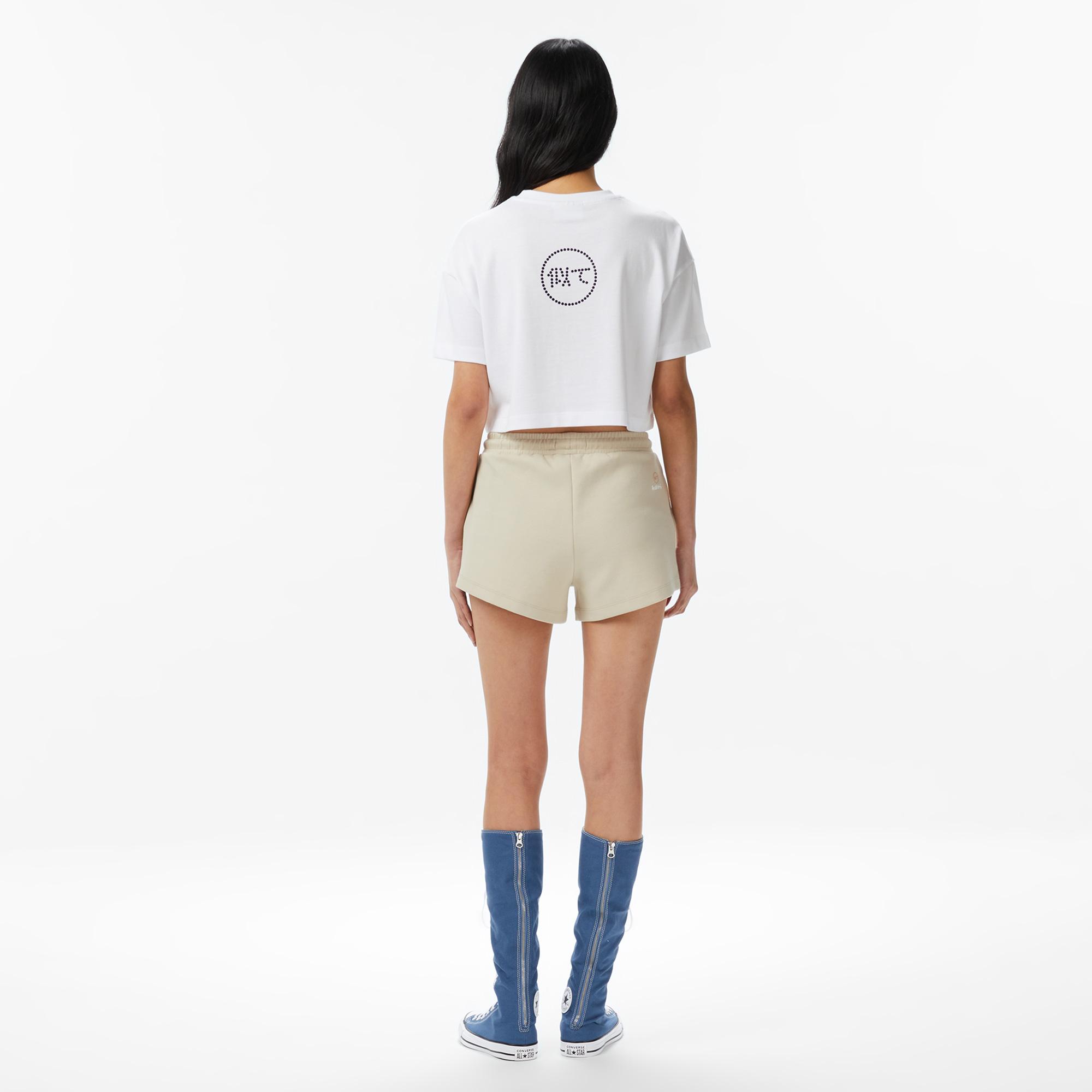 UNITED4 Regular Fit Kadın Krem Şort