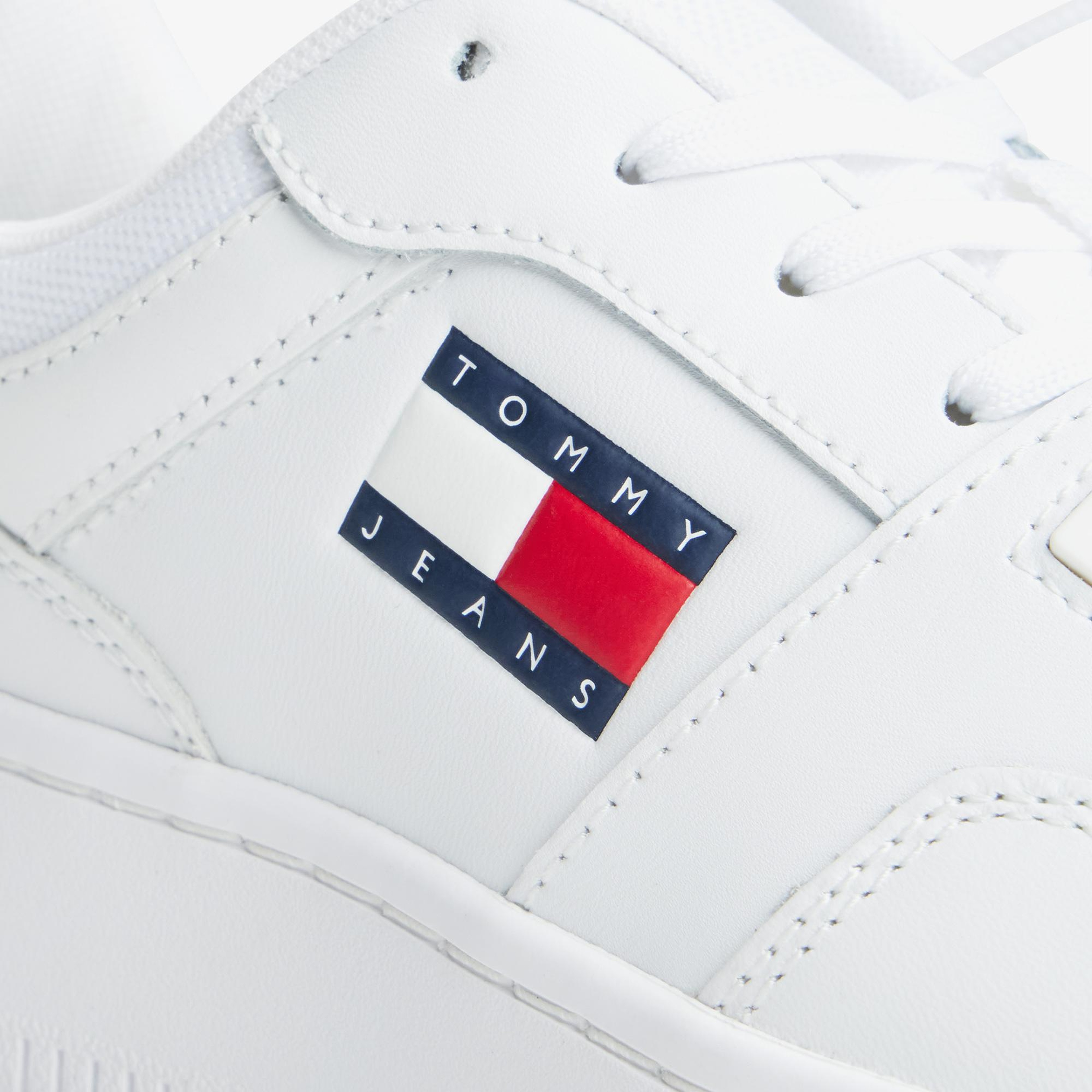 Tommy Hilfiger Retro Basket Kadın Beyaz Spor Ayakkabı