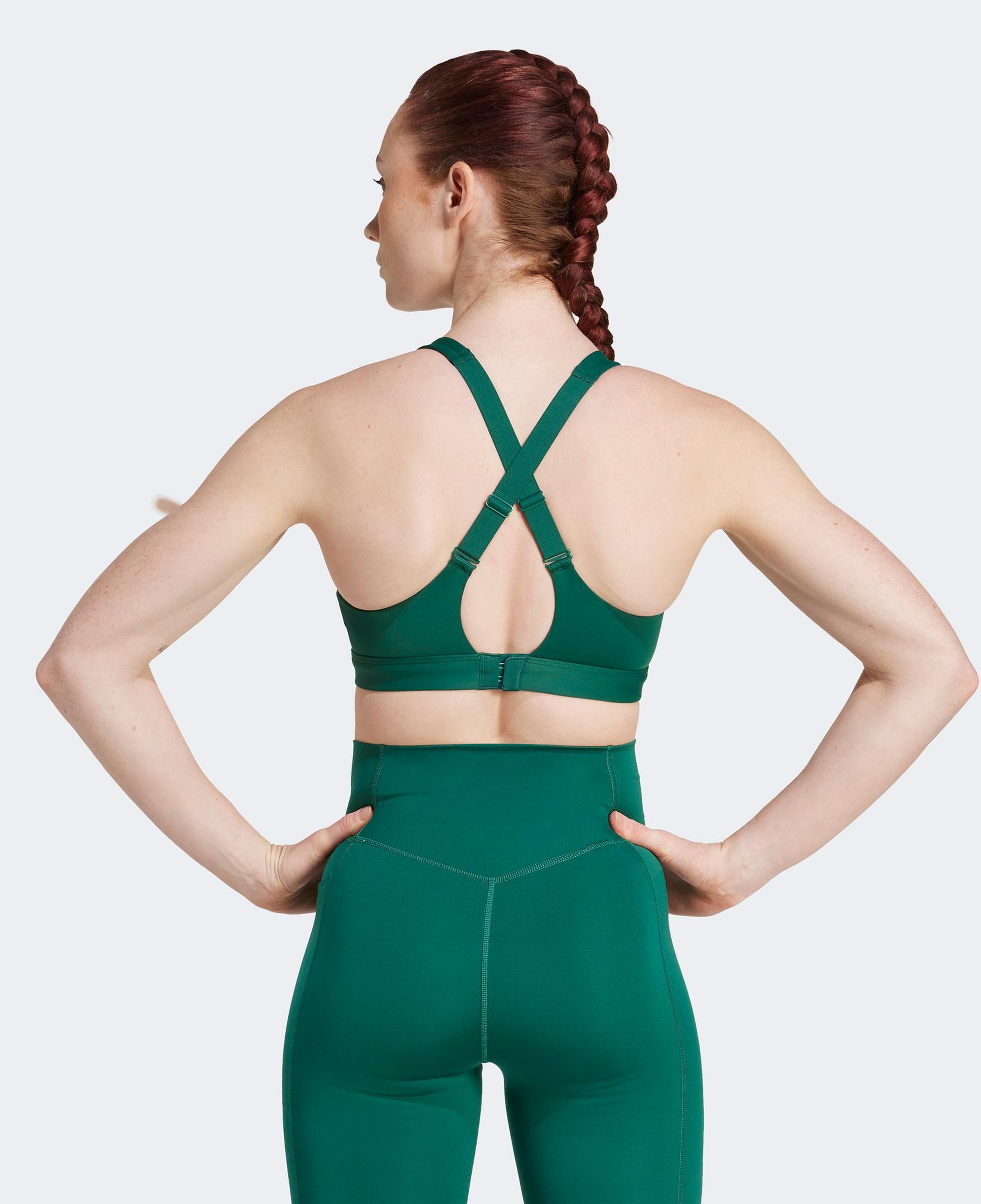 adidas TLRDREACT Training Kadın Yeşil Antrenman Bra