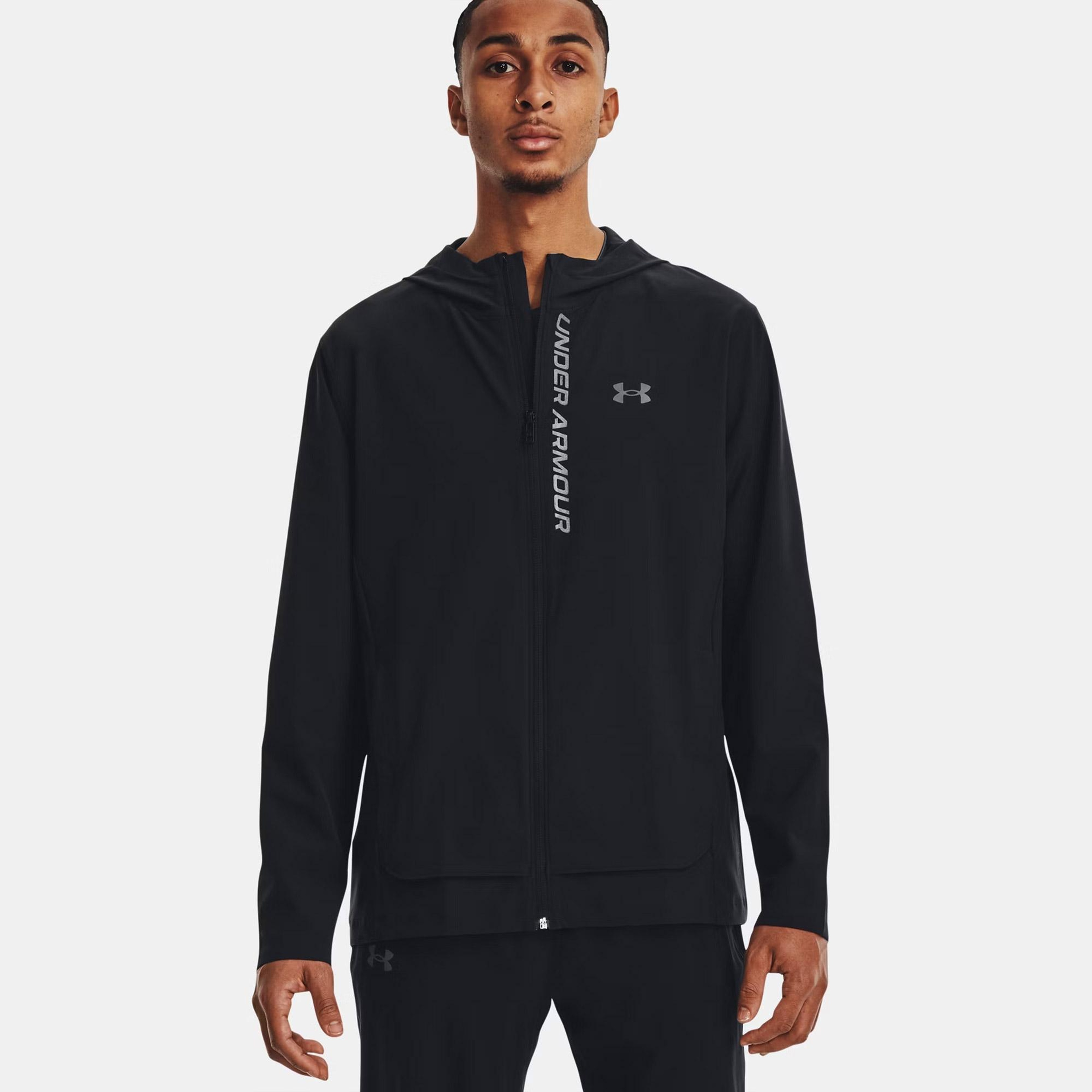 Under Armour Outrun The Storm Erkek Siyah Koşu Ceket