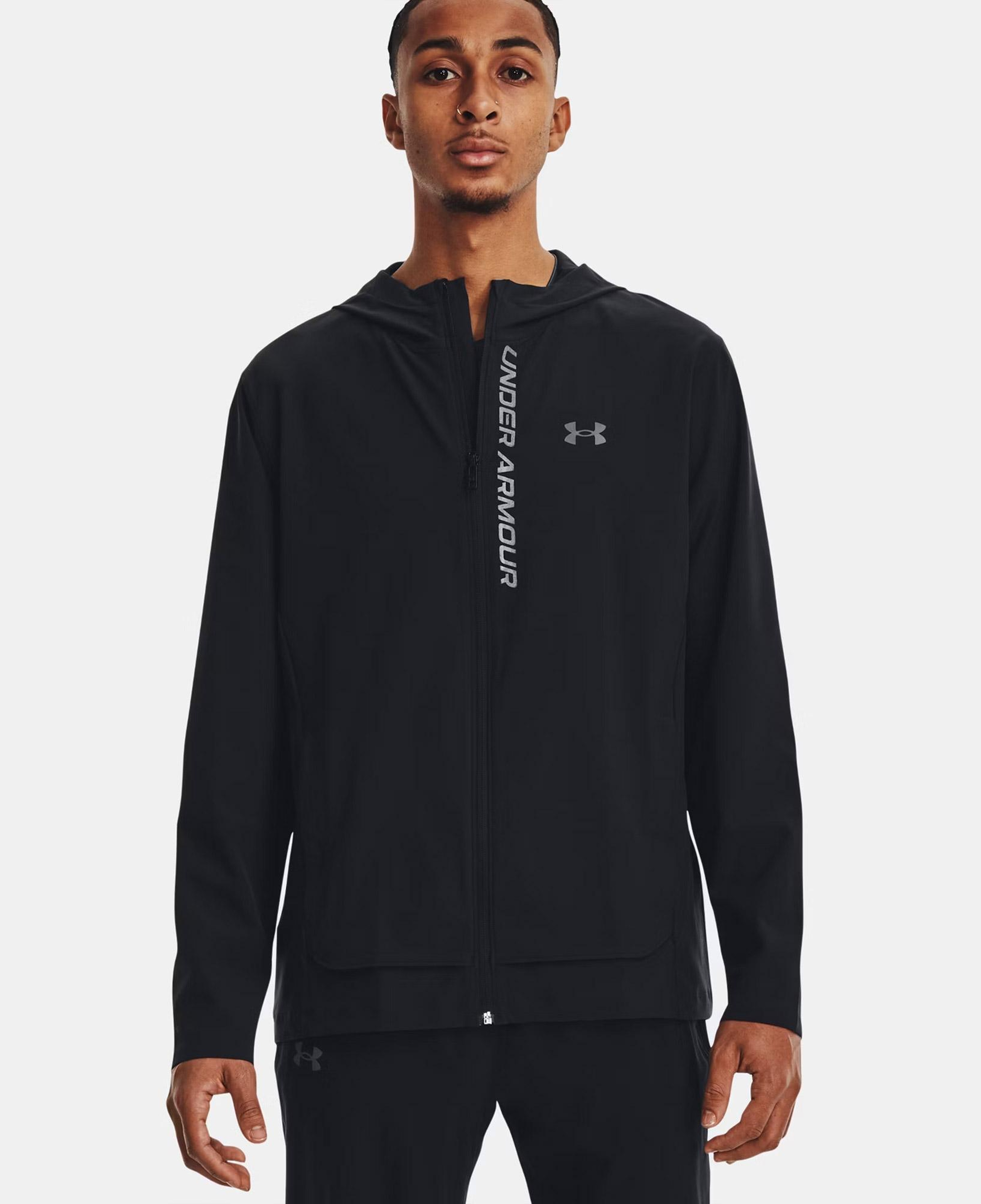 Under Armour Outrun The Storm Erkek Siyah Koşu Ceket