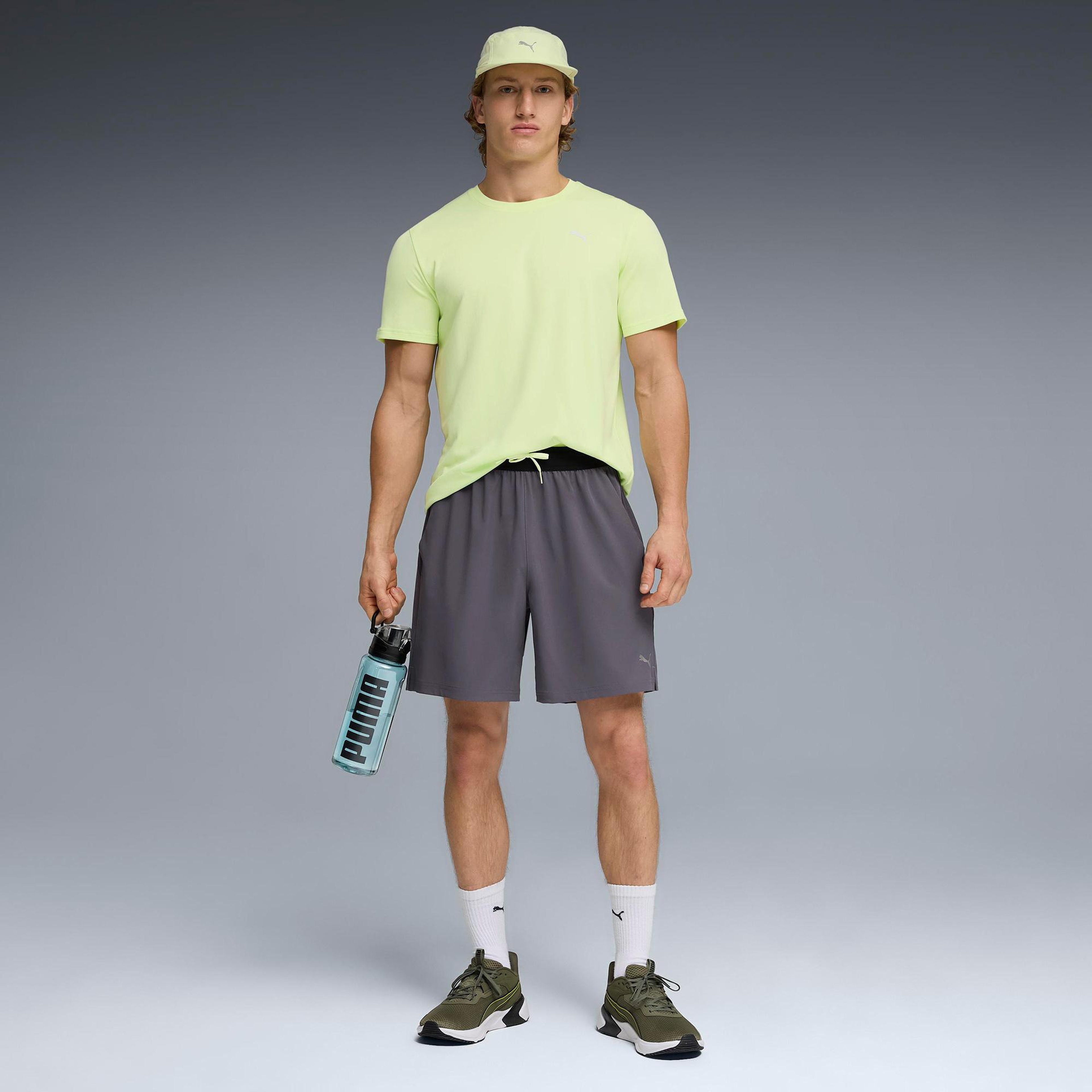 Puma Pwrtrain Fabric Mix Erkek Gri Antrenman Ceket