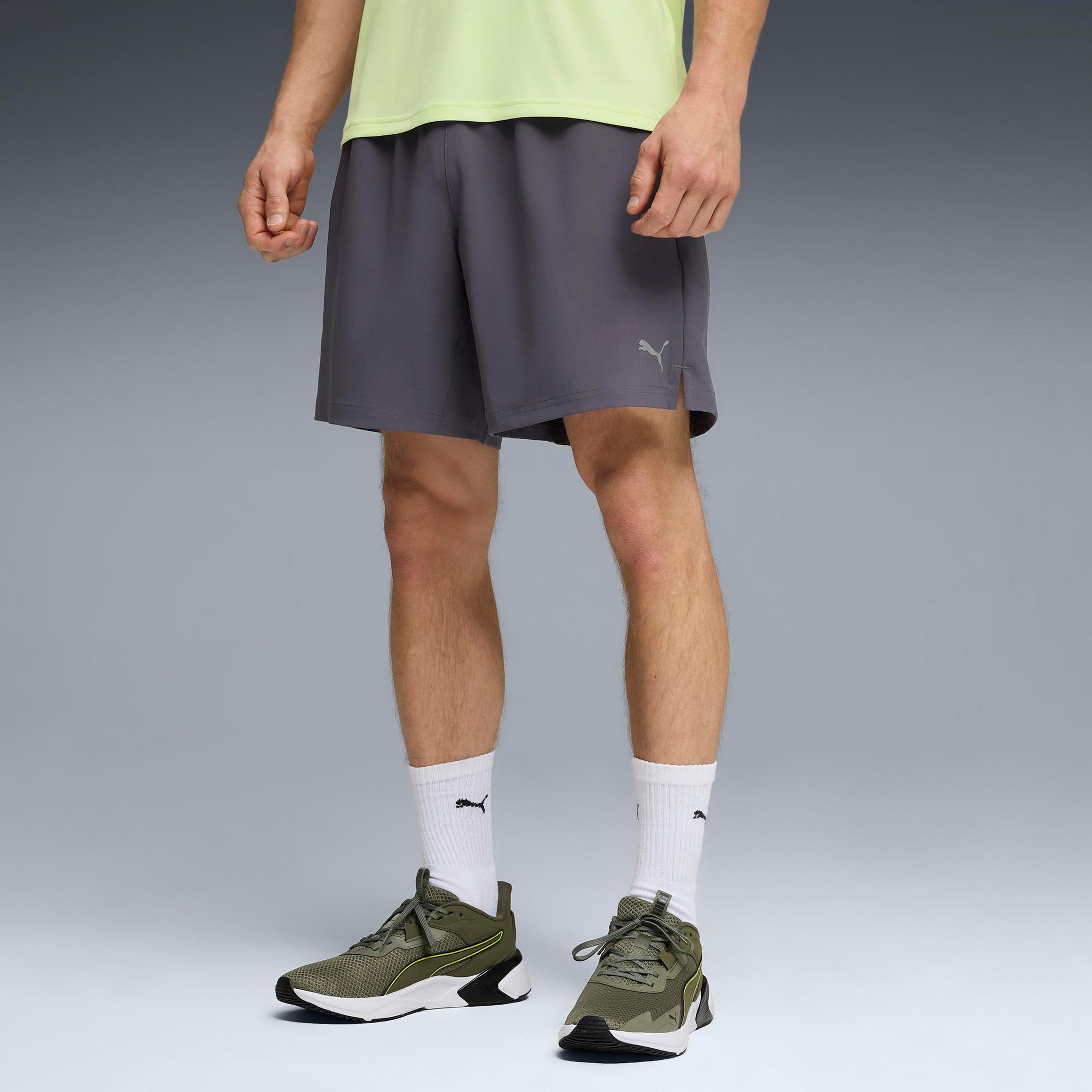 Puma Pwrtrain Fabric Mix Erkek Gri Antrenman Ceket