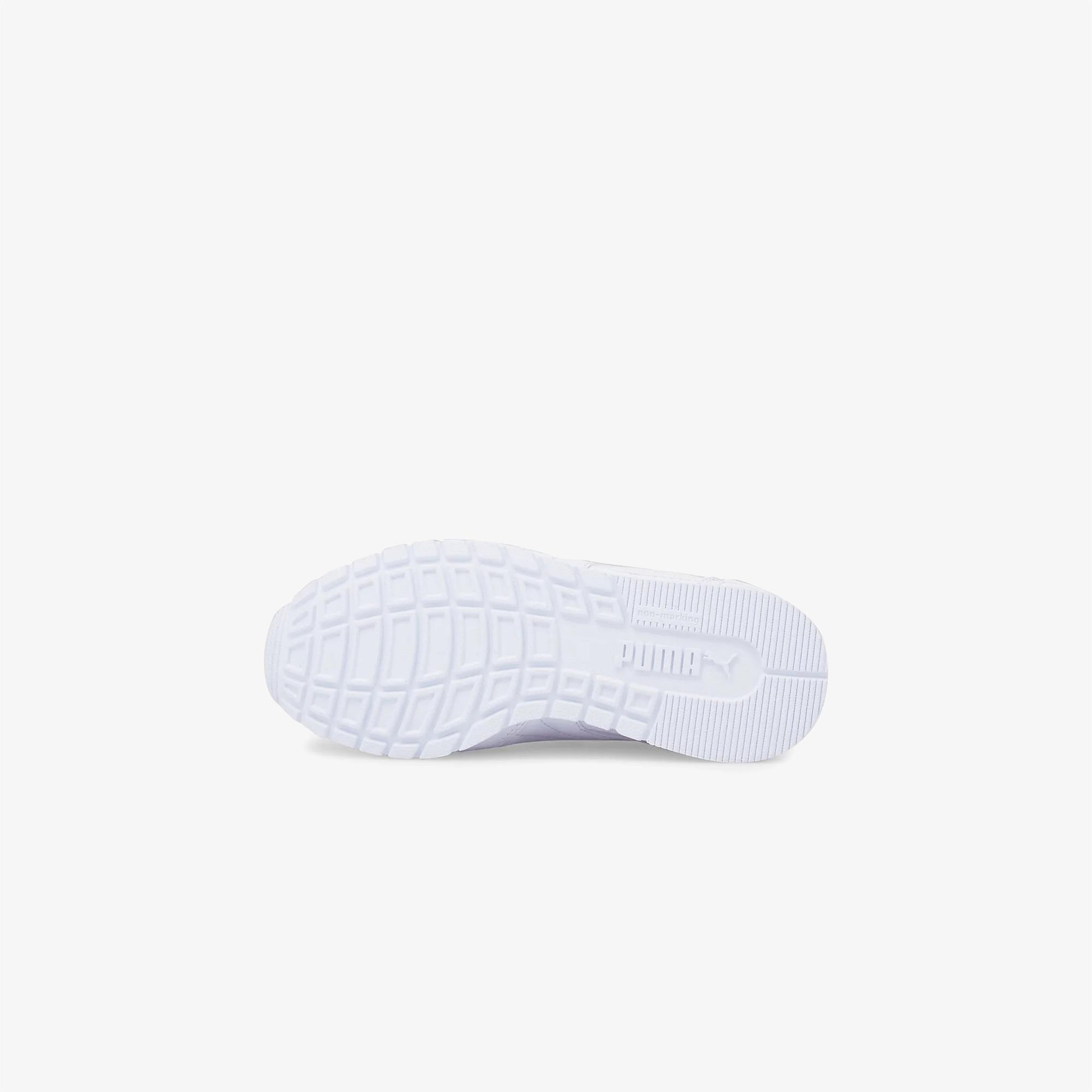 Puma ST Runner V3 Leather Çocuk Beyaz Spor Ayakkabı