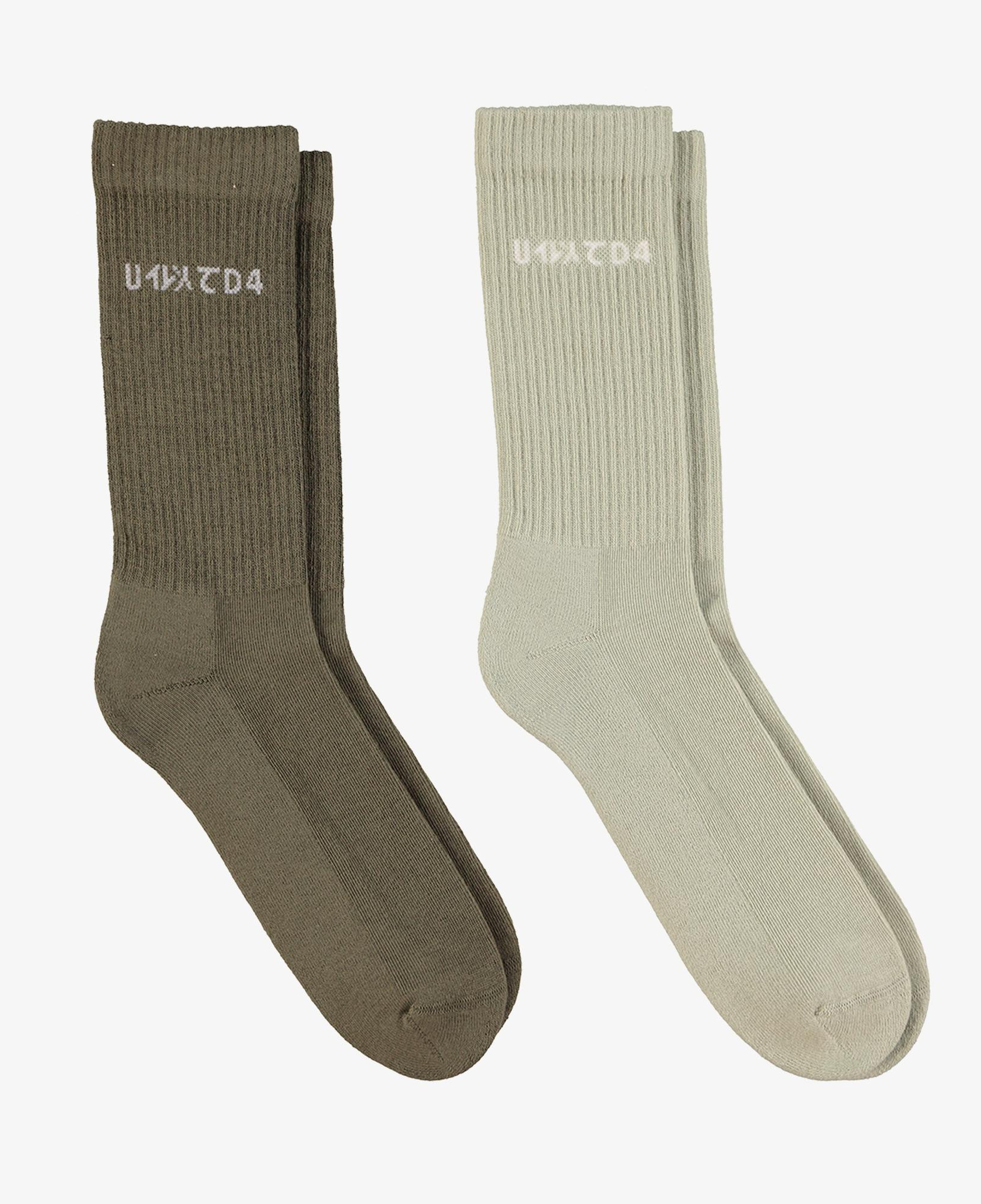 UNTIED4 2'li Haki Soket Çorap