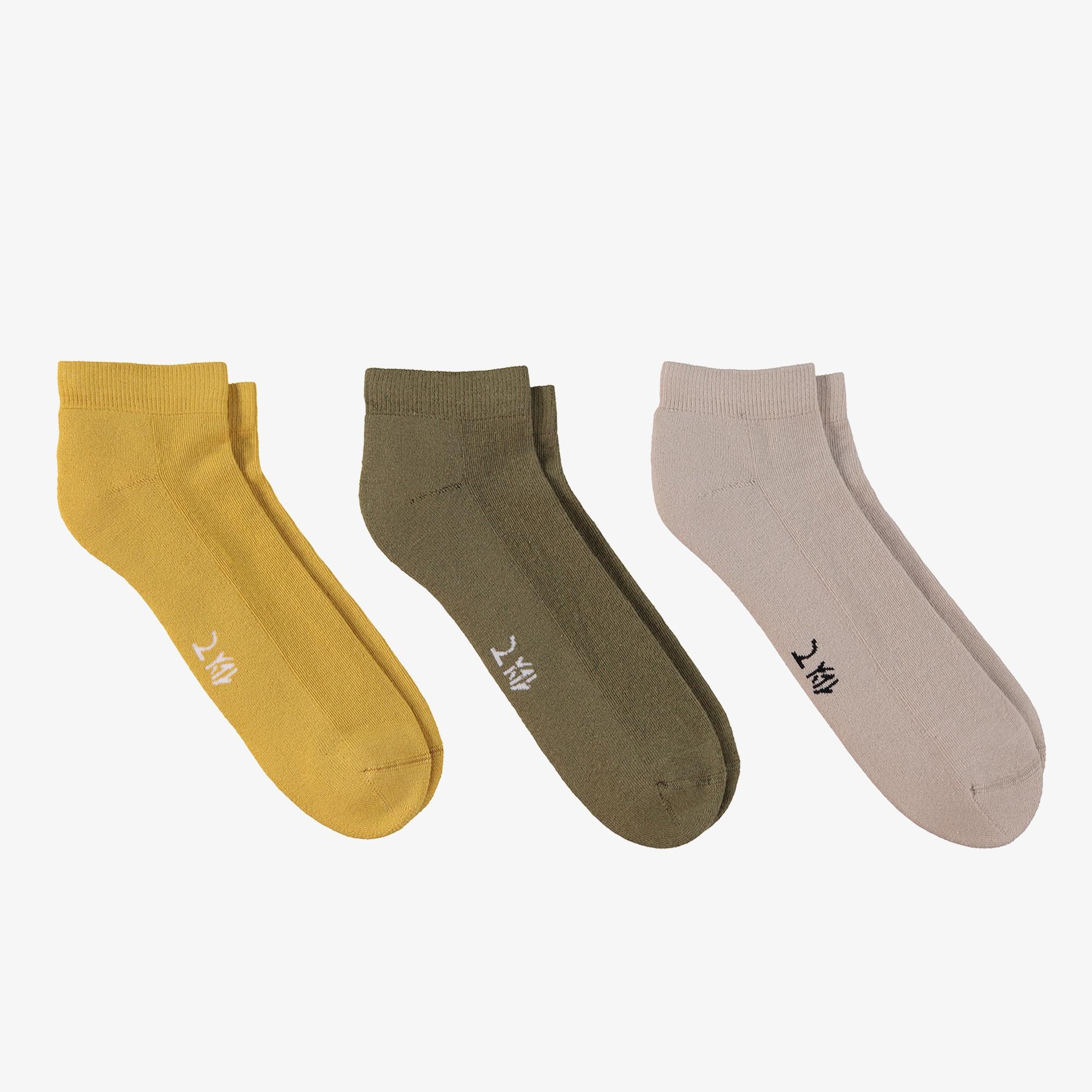 UNITED4 Classic Erkek Renkli 3lü Çorap