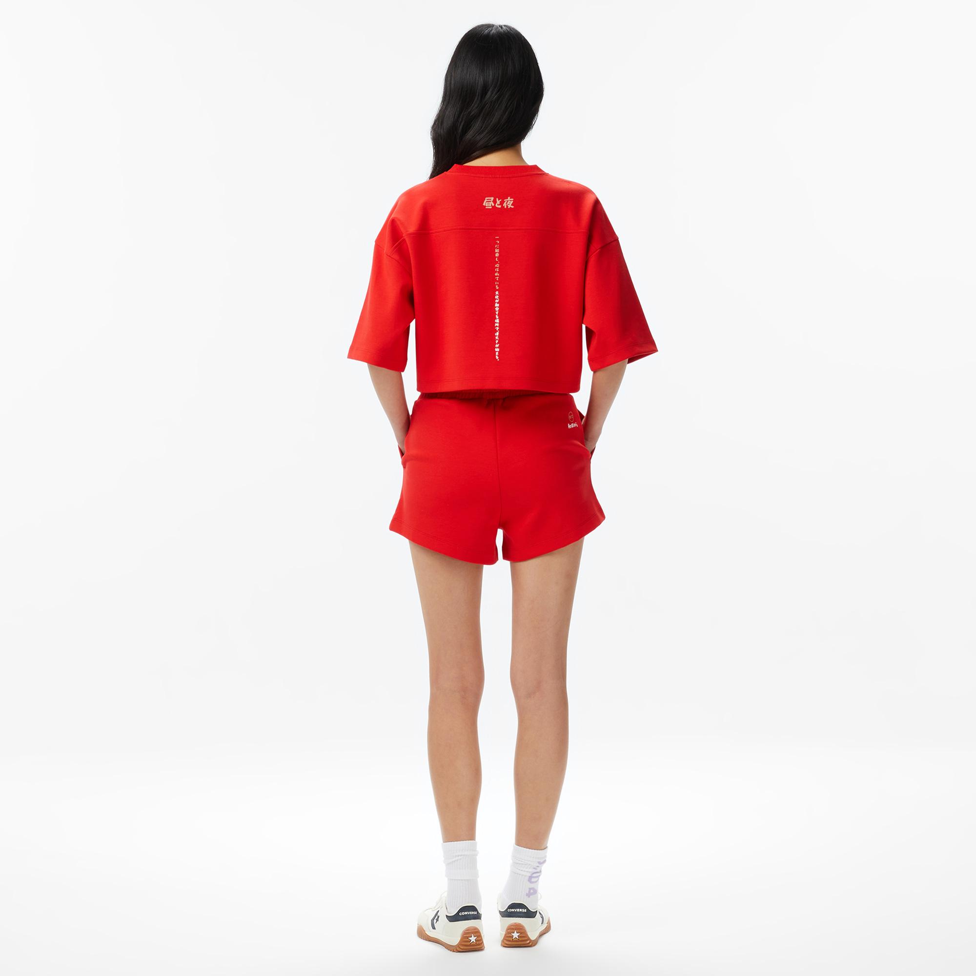 UNITED4 Regular Fit Kadın Kırmızı Şort