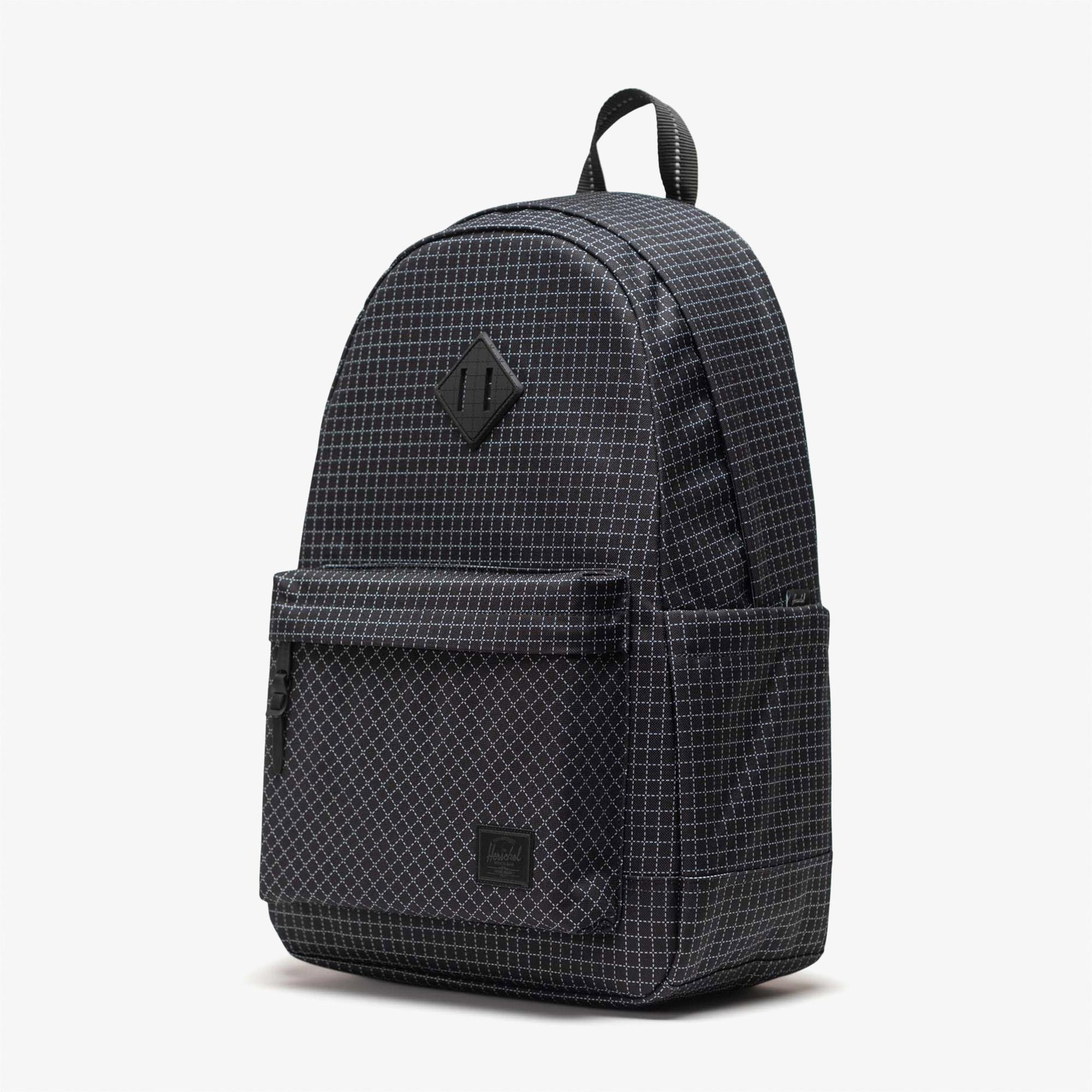 Herschel Heritage Checkered Unisex Siyah Sırt Çantası