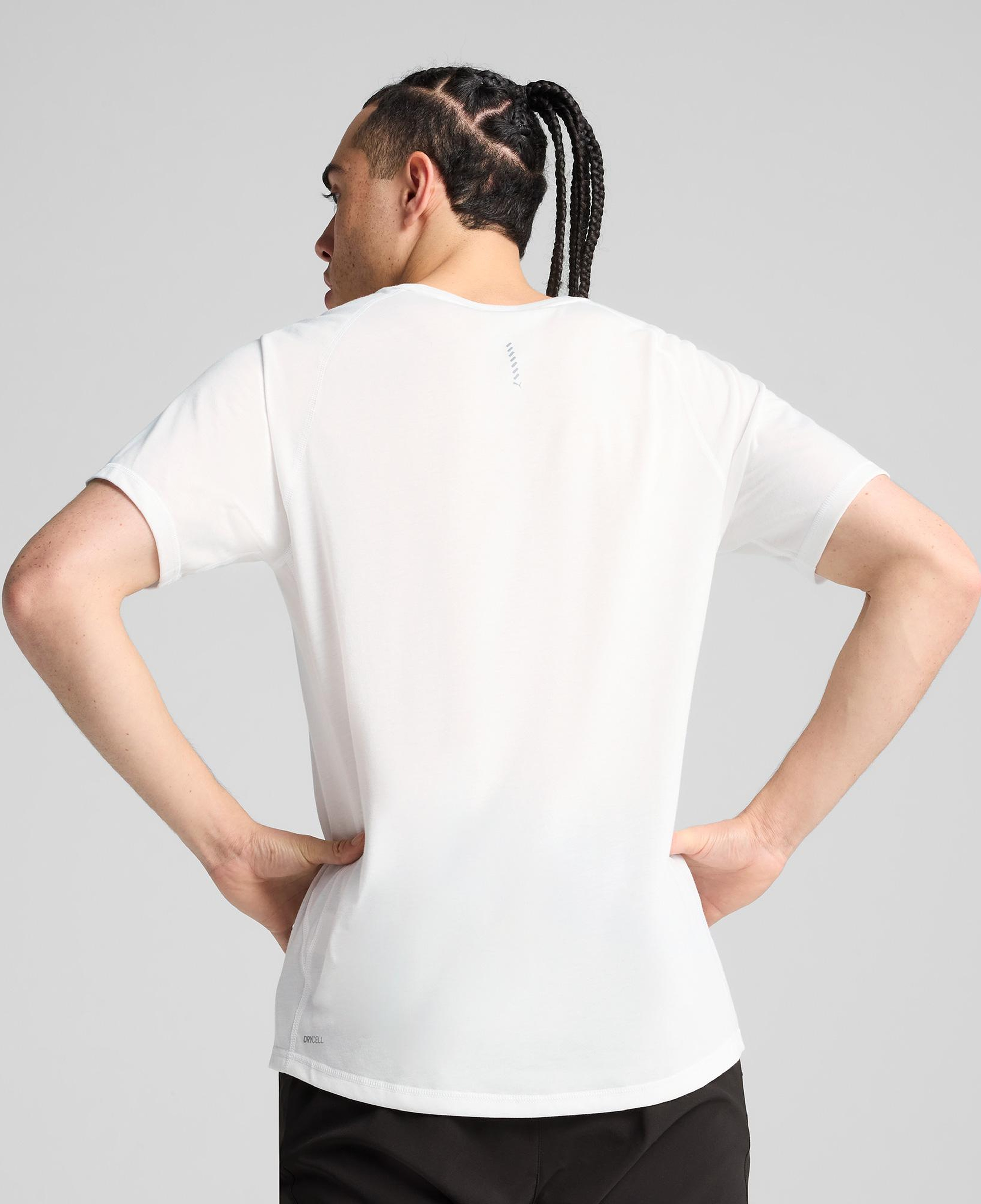 Puma Run Velocity Tri-Blend Erkek Beyaz T-Shirt