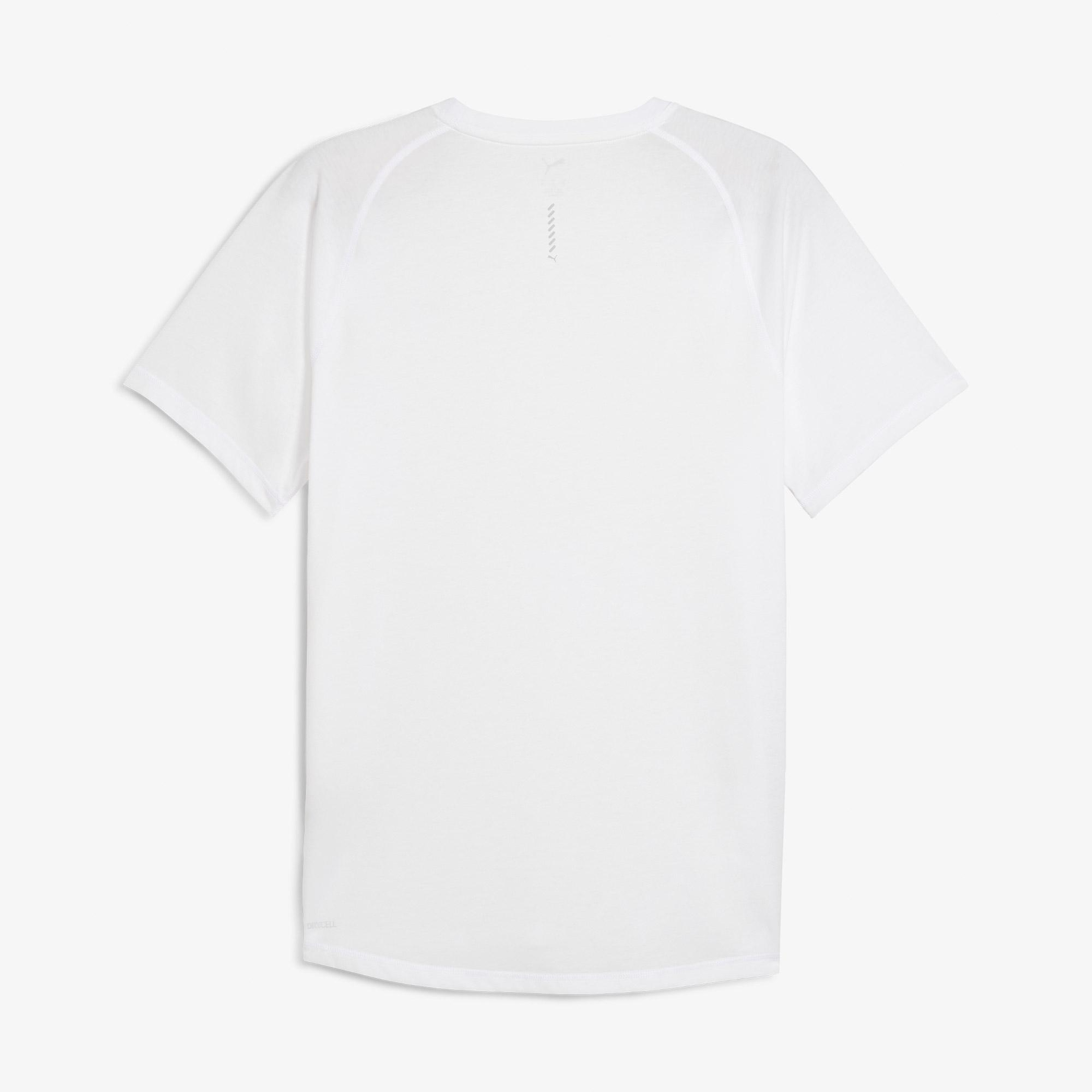 Puma Run Velocity Tri-Blend Erkek Beyaz T-Shirt