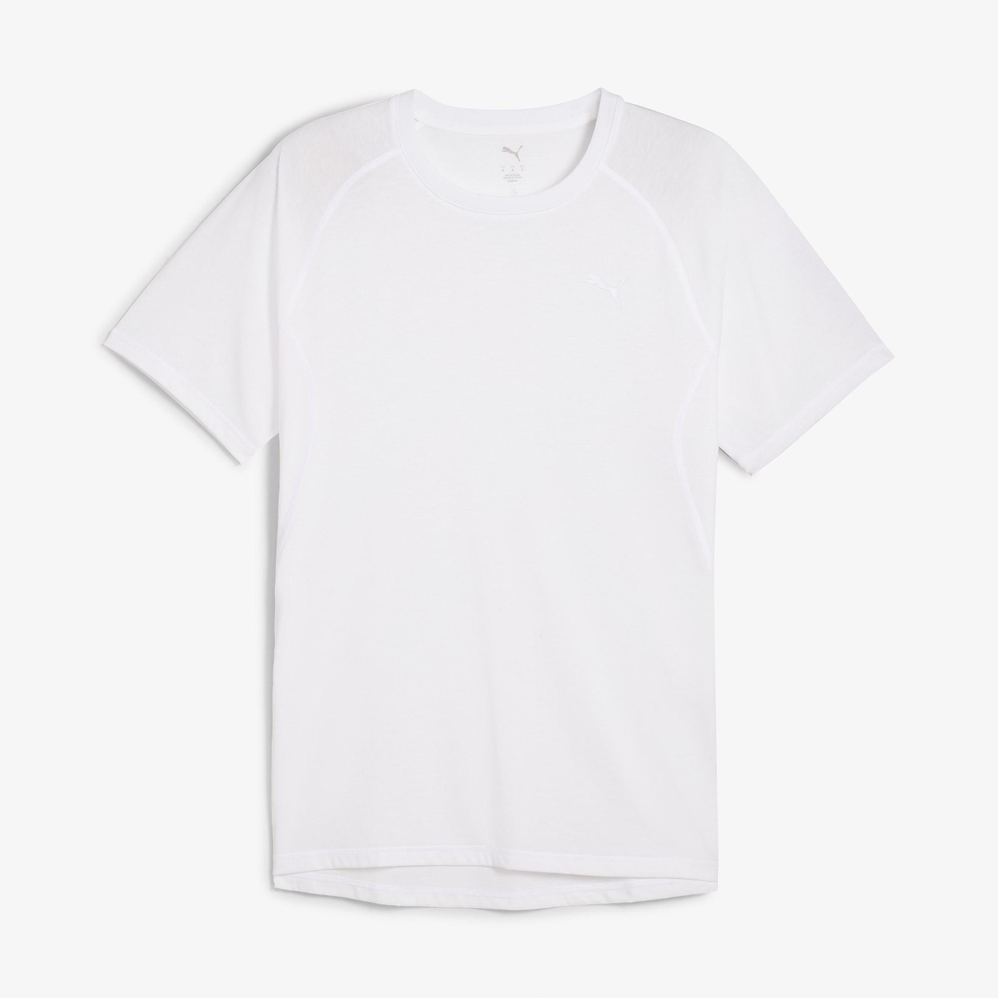 Puma Run Velocity Tri-Blend Erkek Beyaz T-Shirt