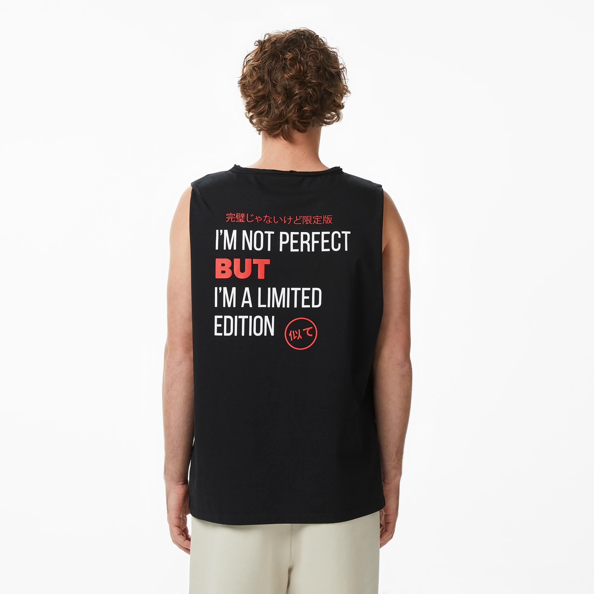 UNITED4 Regular Fit Erkek Siyah T-Shirt