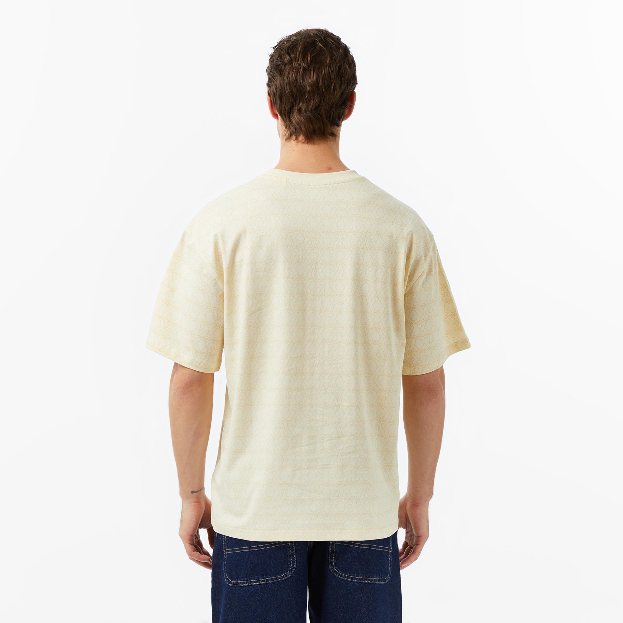 Karl Kani Aop Signature Erkek Bej T-Shirt