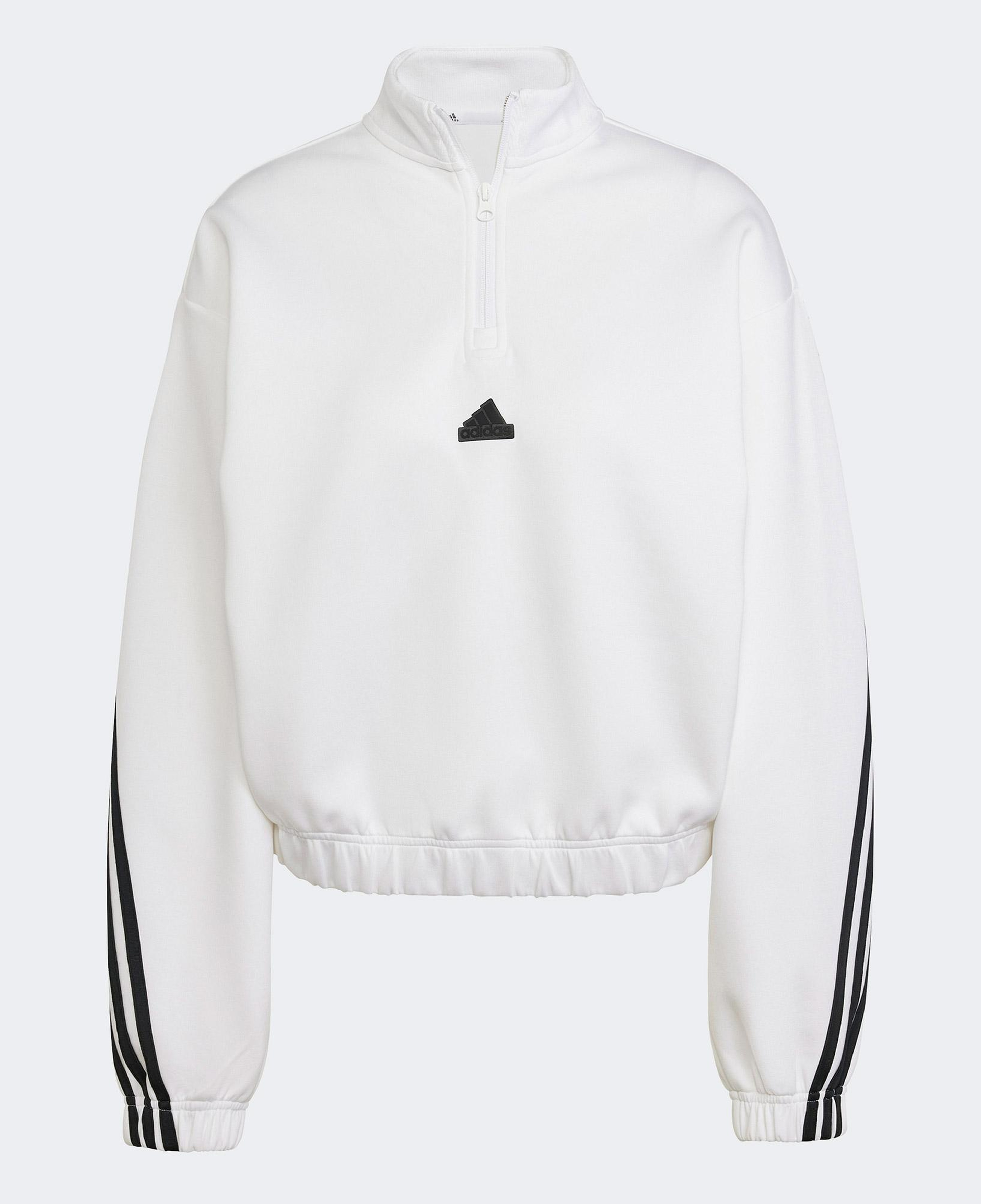 adidas Future Icons 3S 1/4 Zip Kadın Beyaz Günlük Sweatshirt