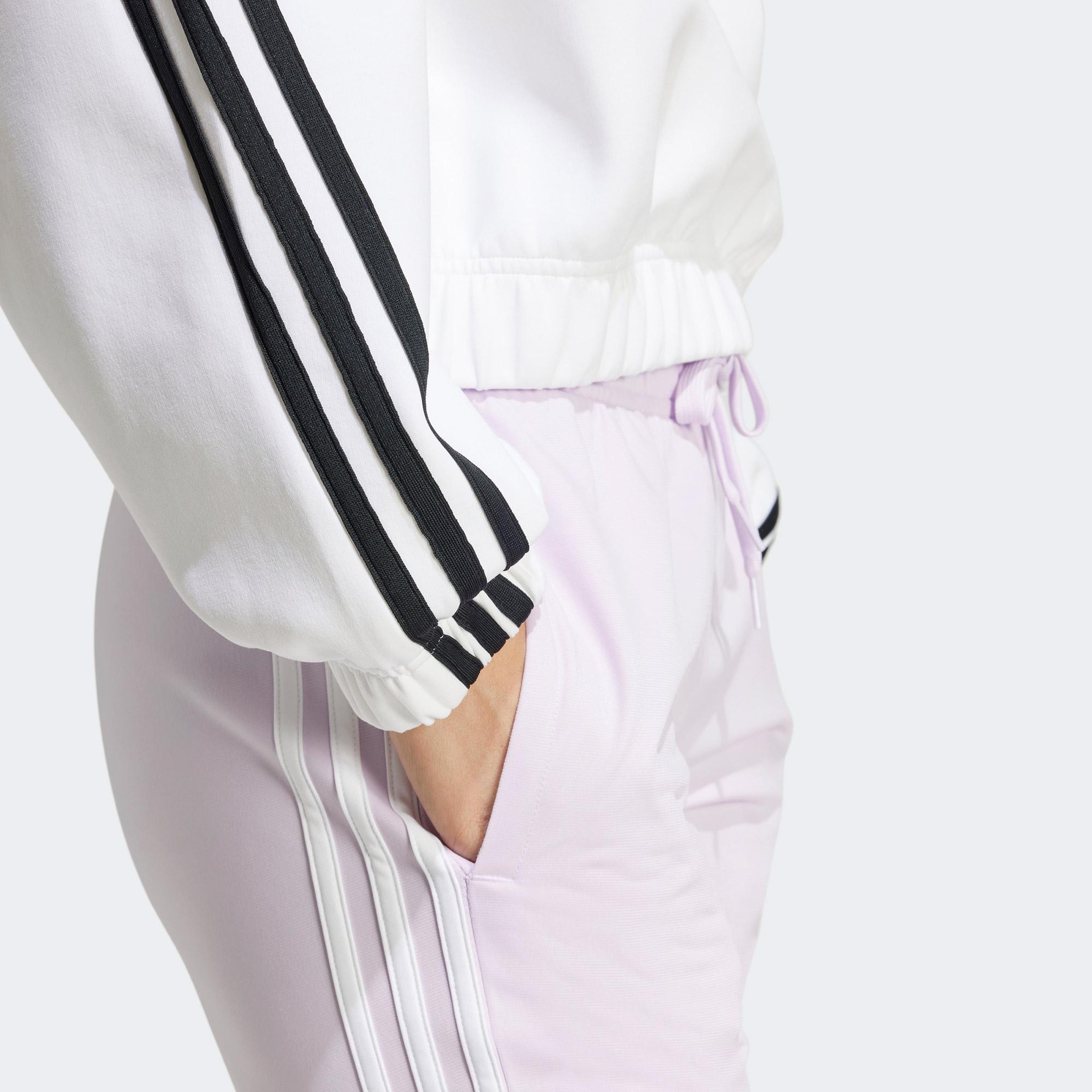 adidas Future Icons 3S 1/4 Zip Kadın Beyaz Günlük Sweatshirt