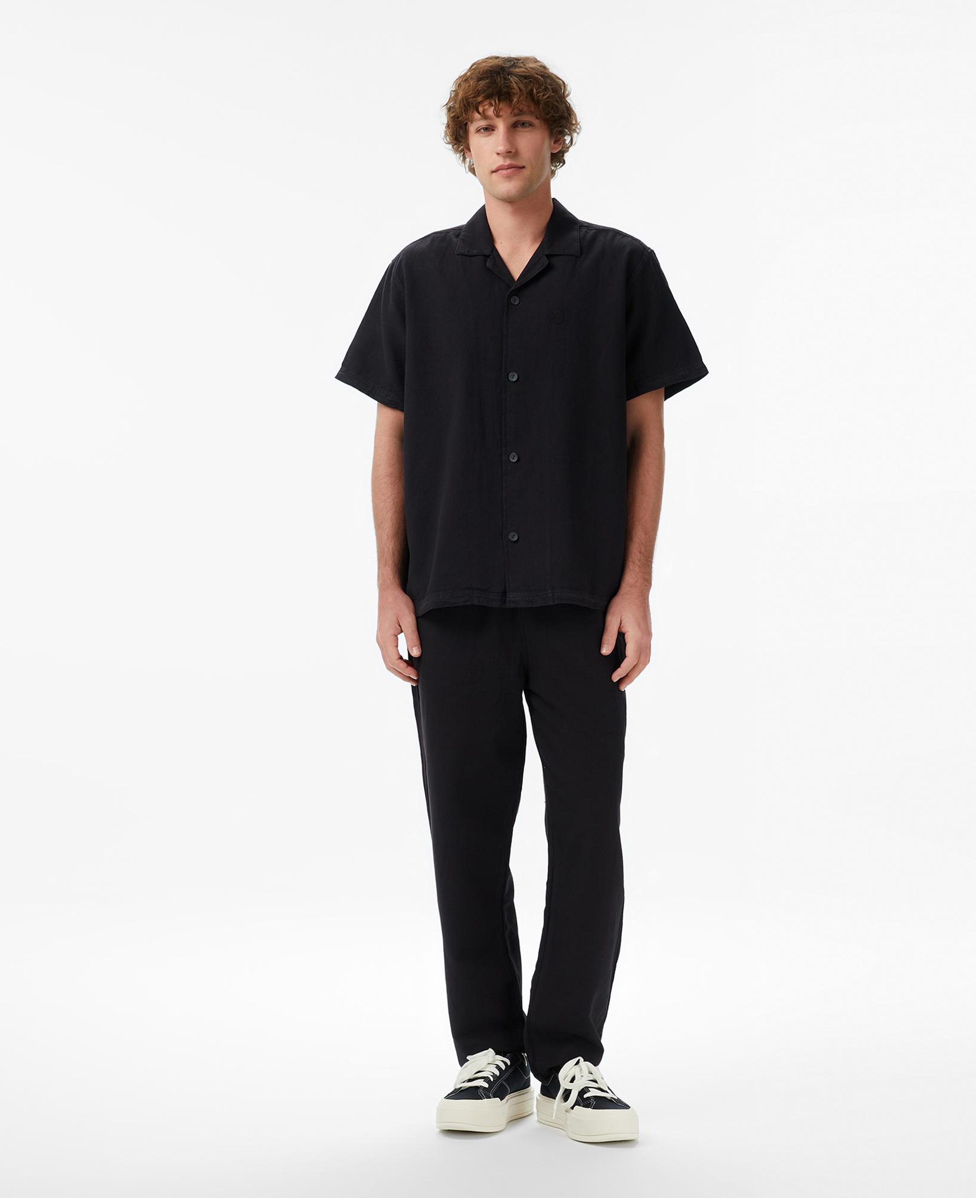 UNITED4 Comfort Fit Erkek Siyah Gömlek