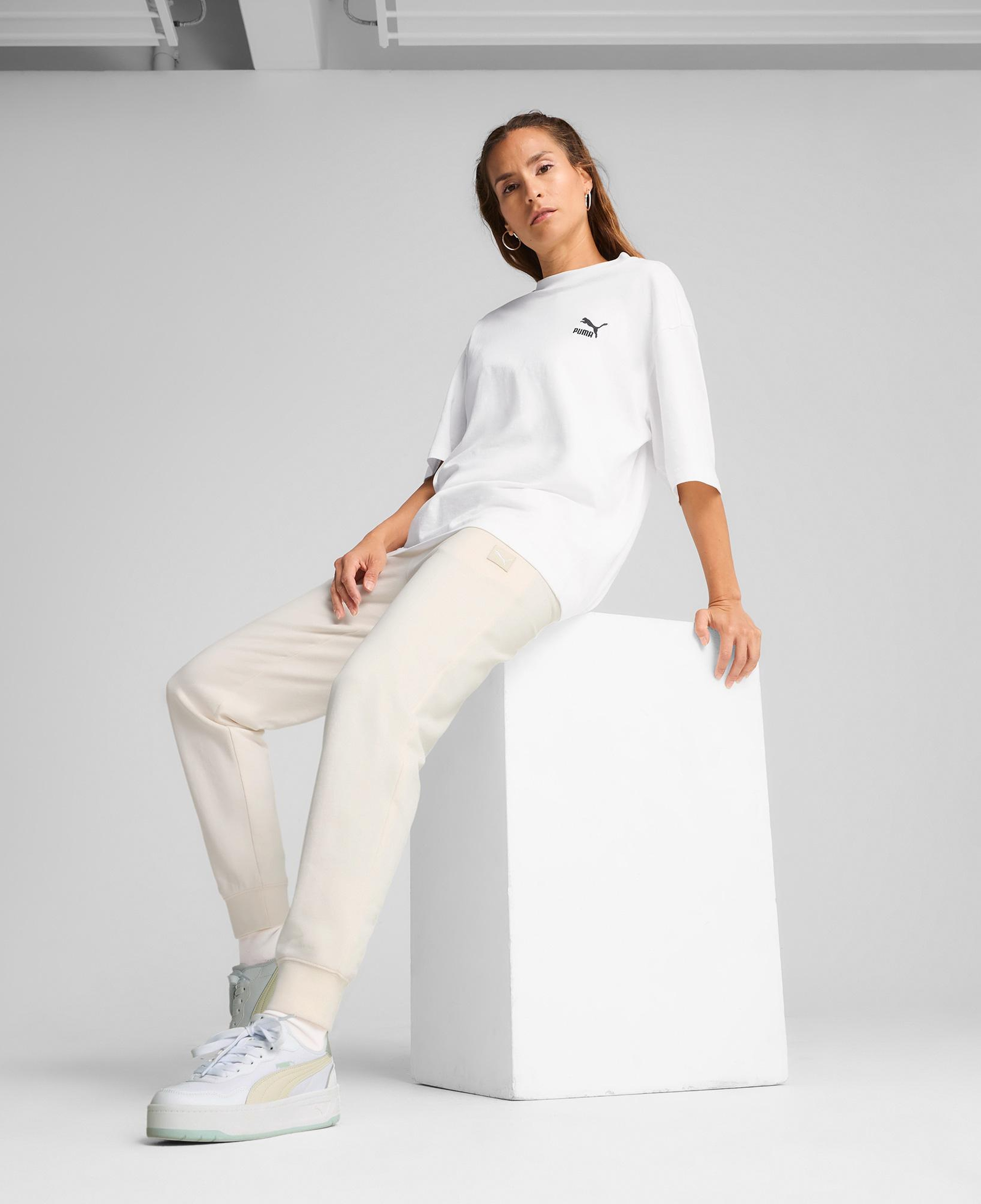 Puma Ess Elevated Sweat Trcl Kadın Krem Eşofman Altı