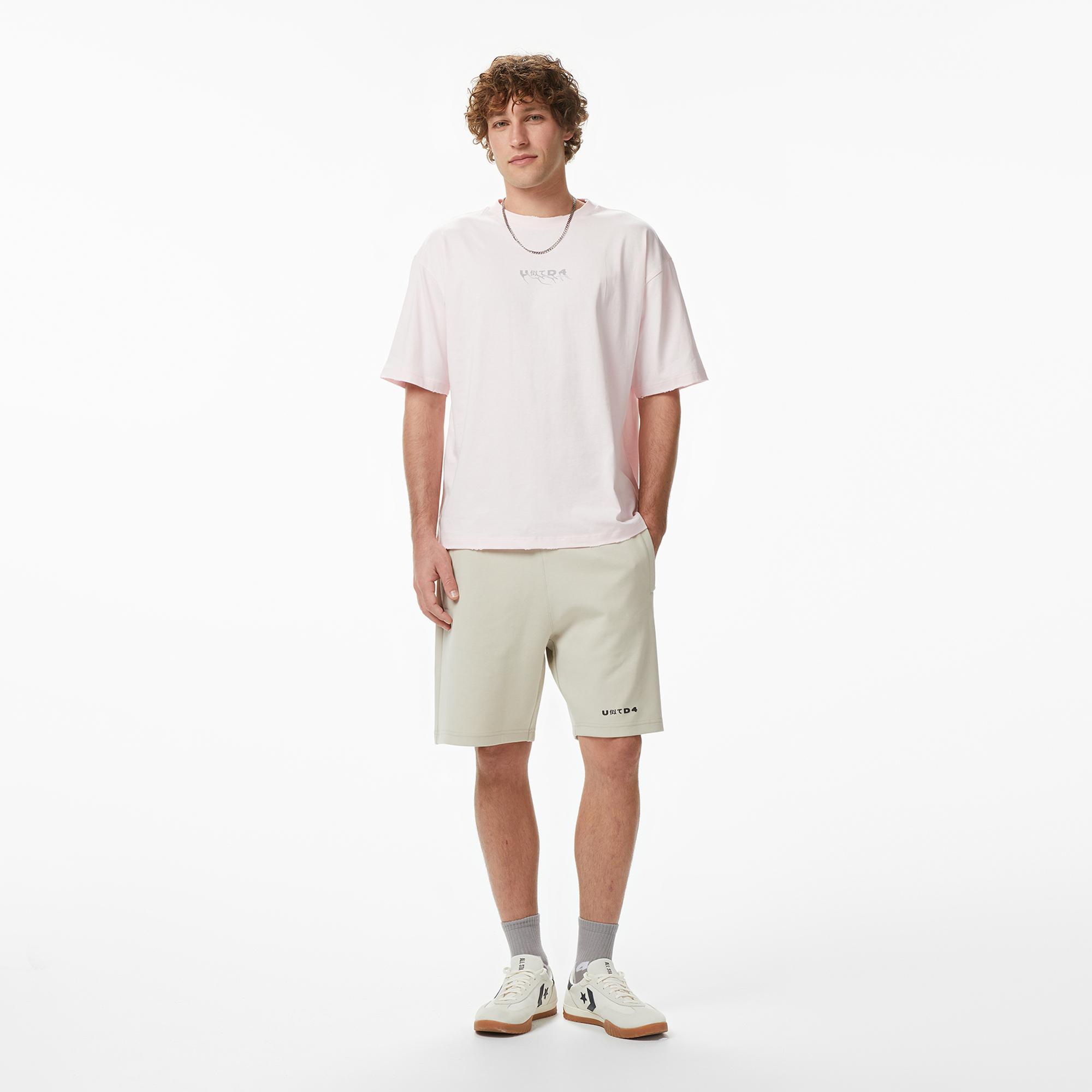 UNITED4 Regular Fit Erkek Pembe T-Shirt