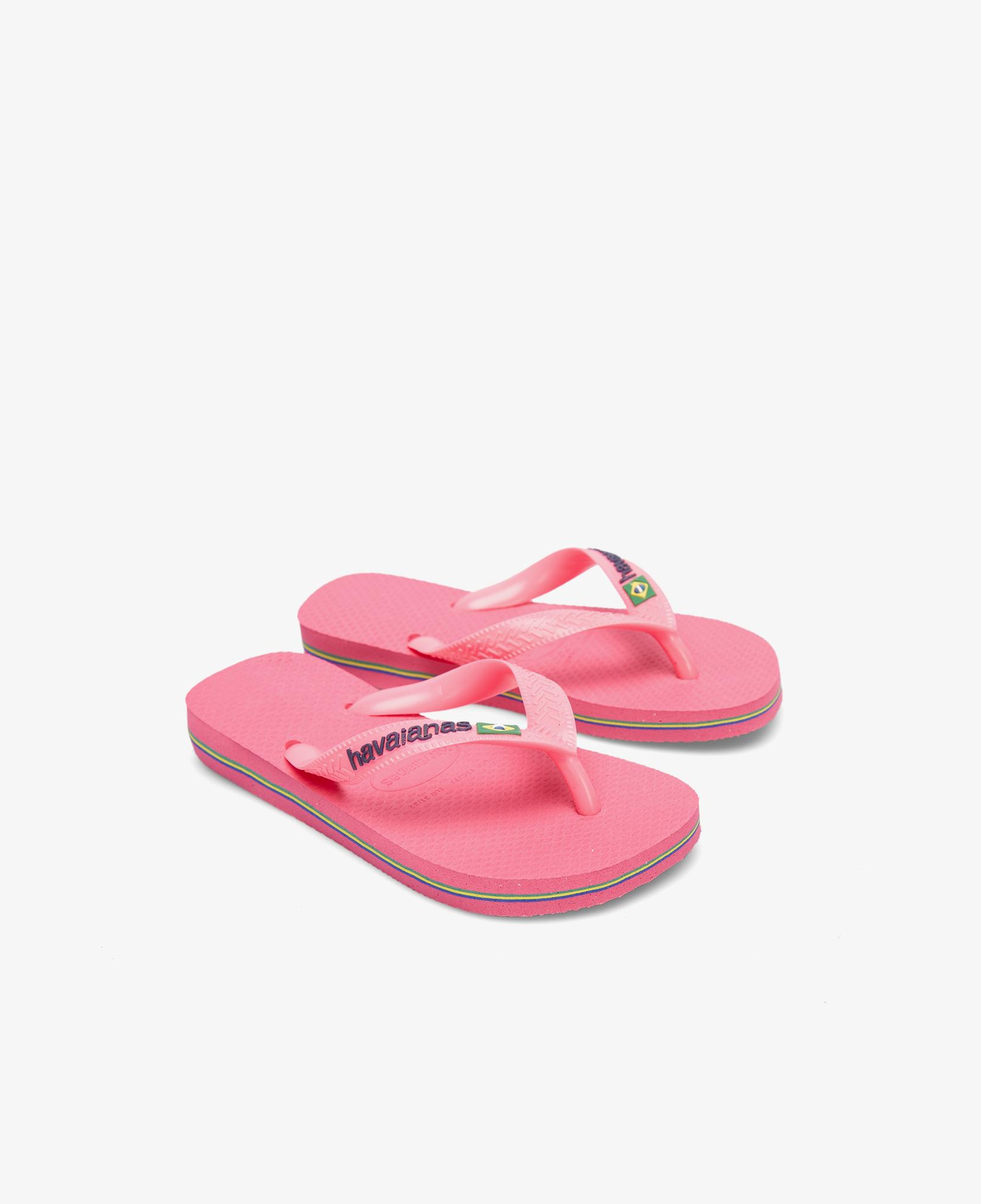 Havaianas Brasil Logo Çocuk Pembe Terlik