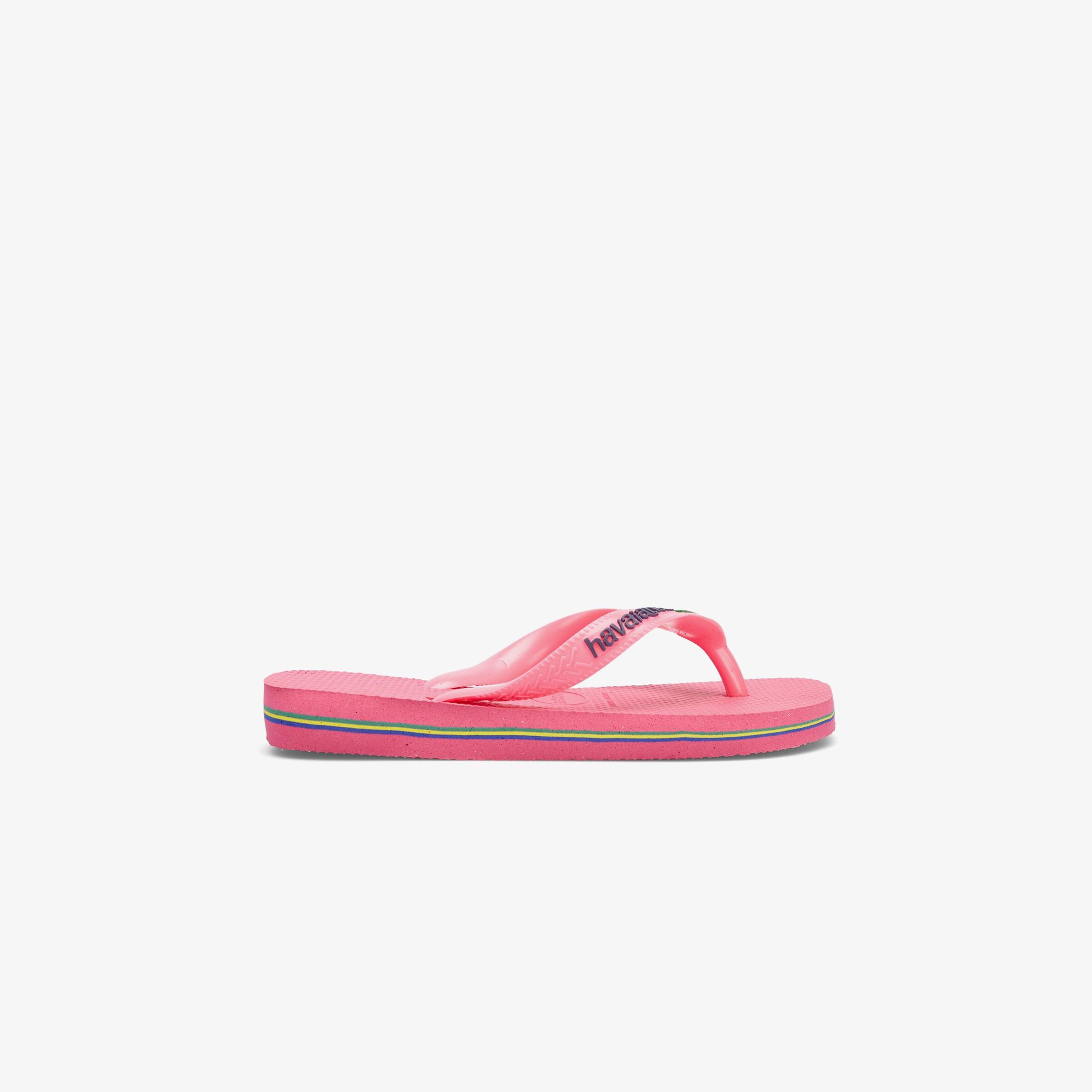 Havaianas Brasil Logo Çocuk Pembe Terlik