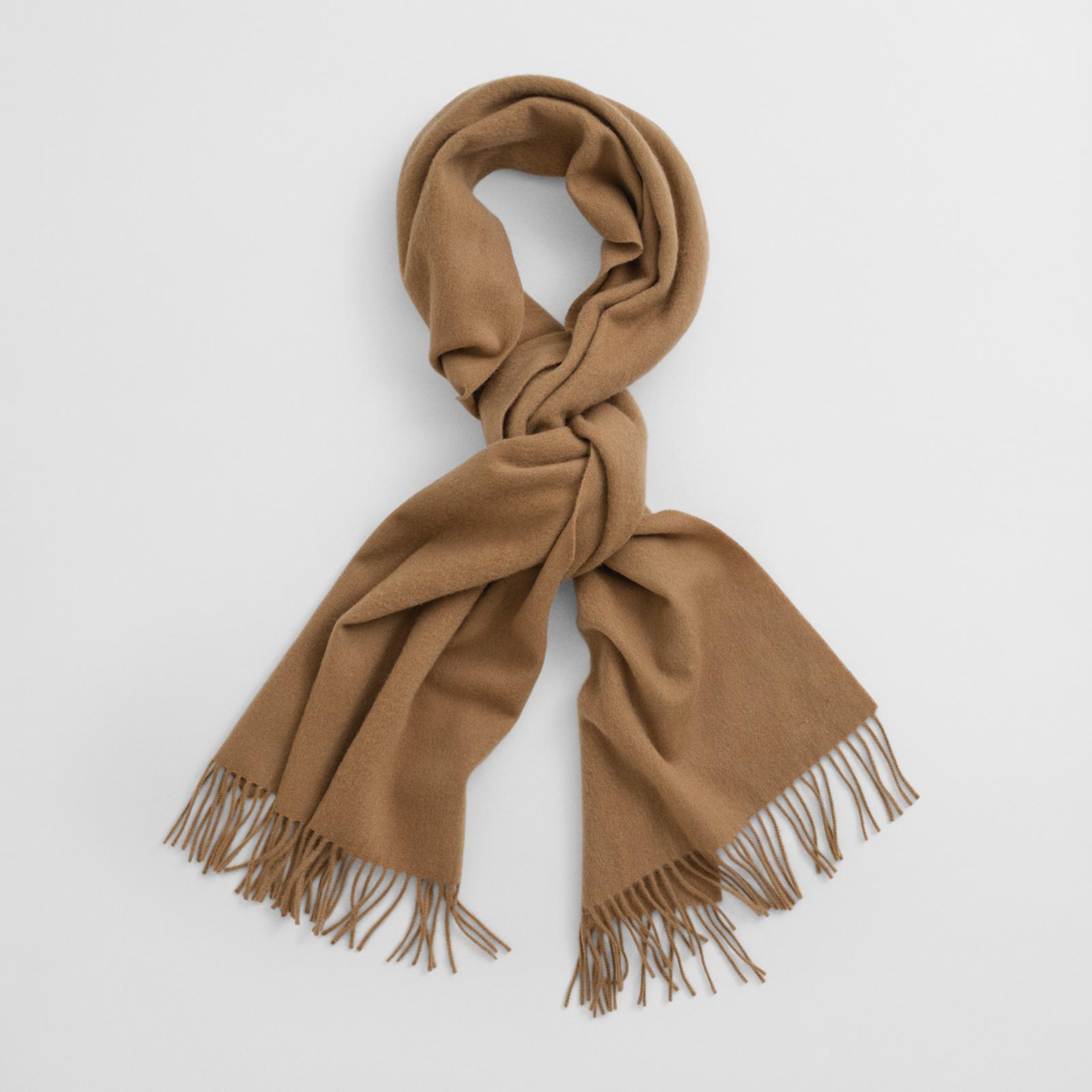 GANT Unisex Kahverengi Yün Atkı