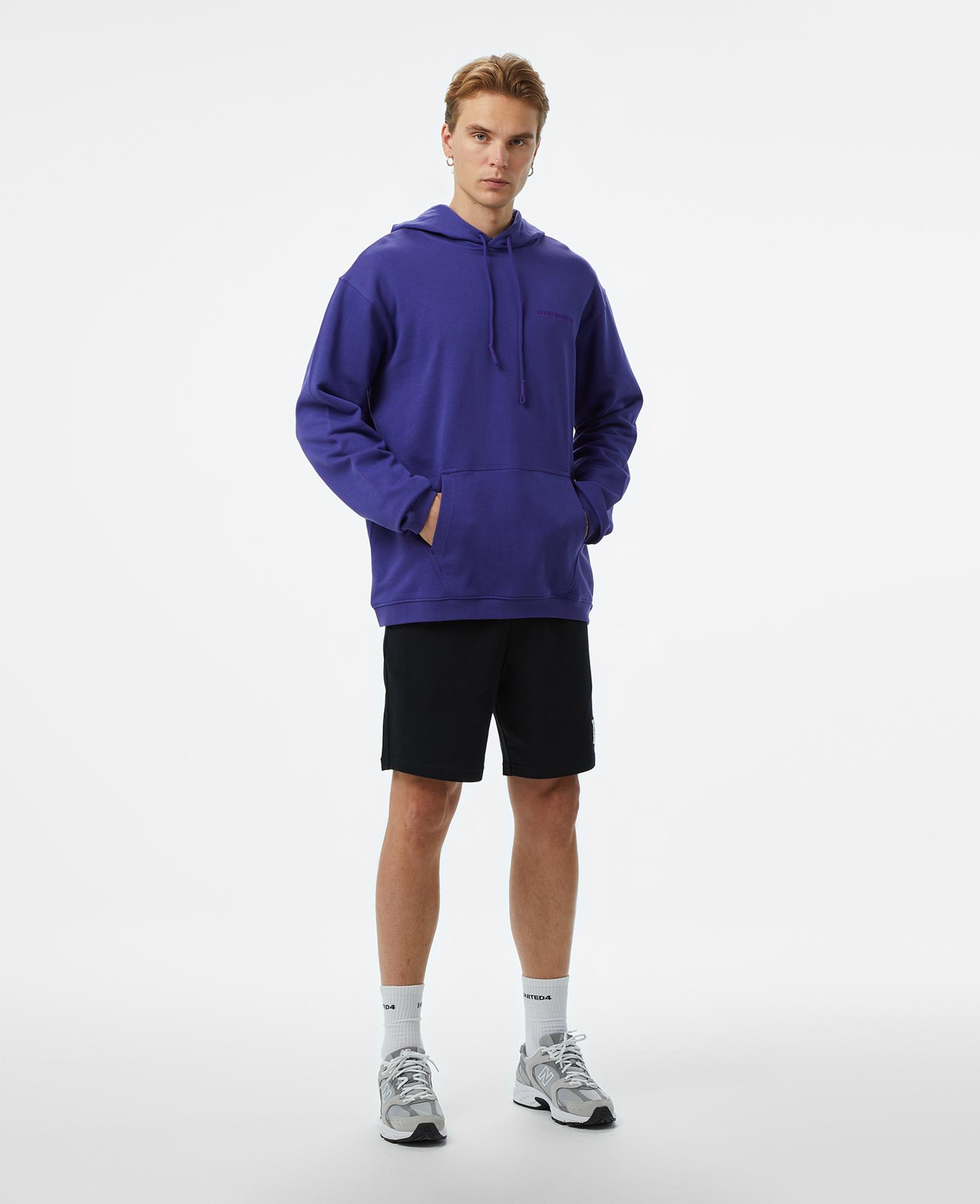 Les Benjamins Erkek Mor Hoodie