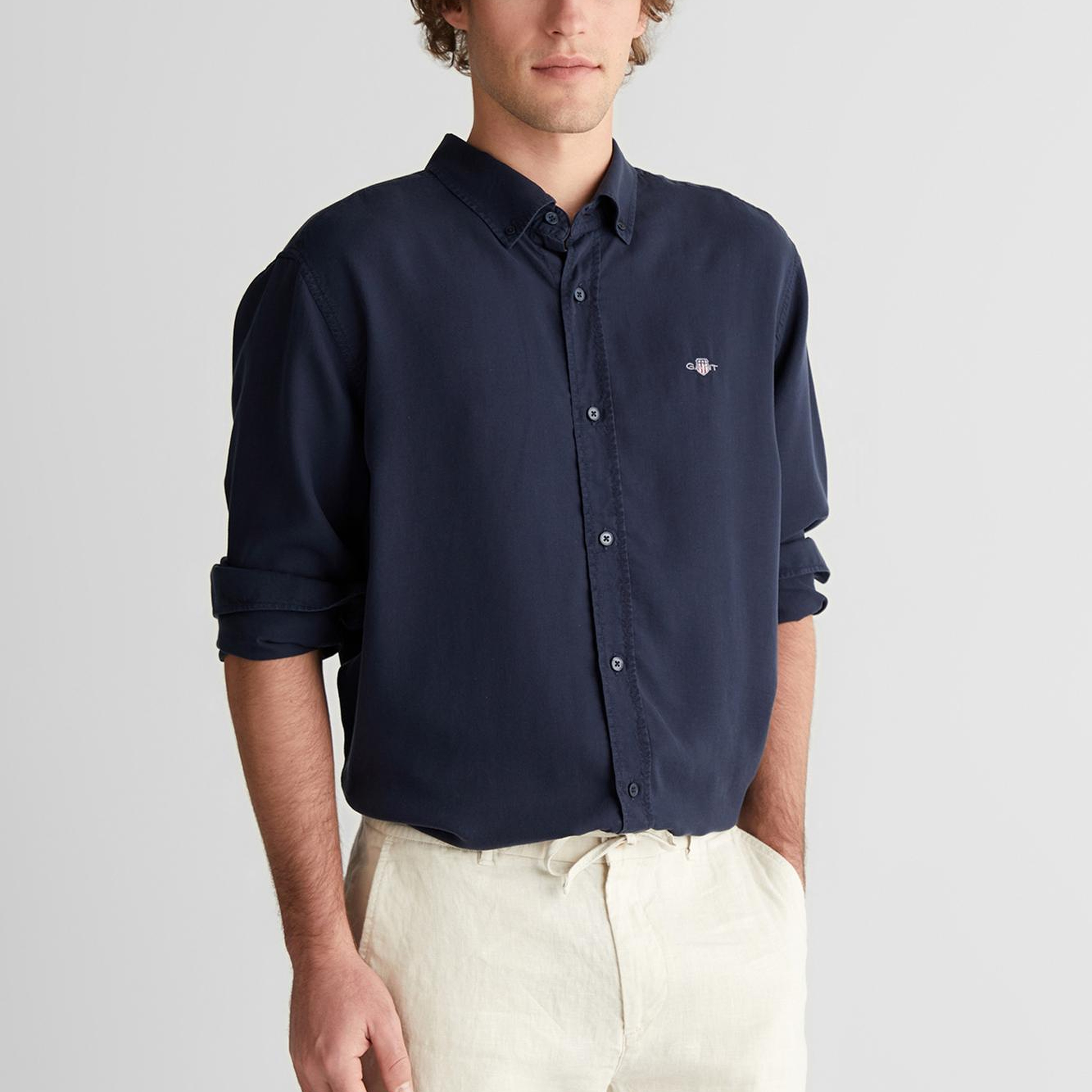 GANT Erkek Lacivert Gömlek