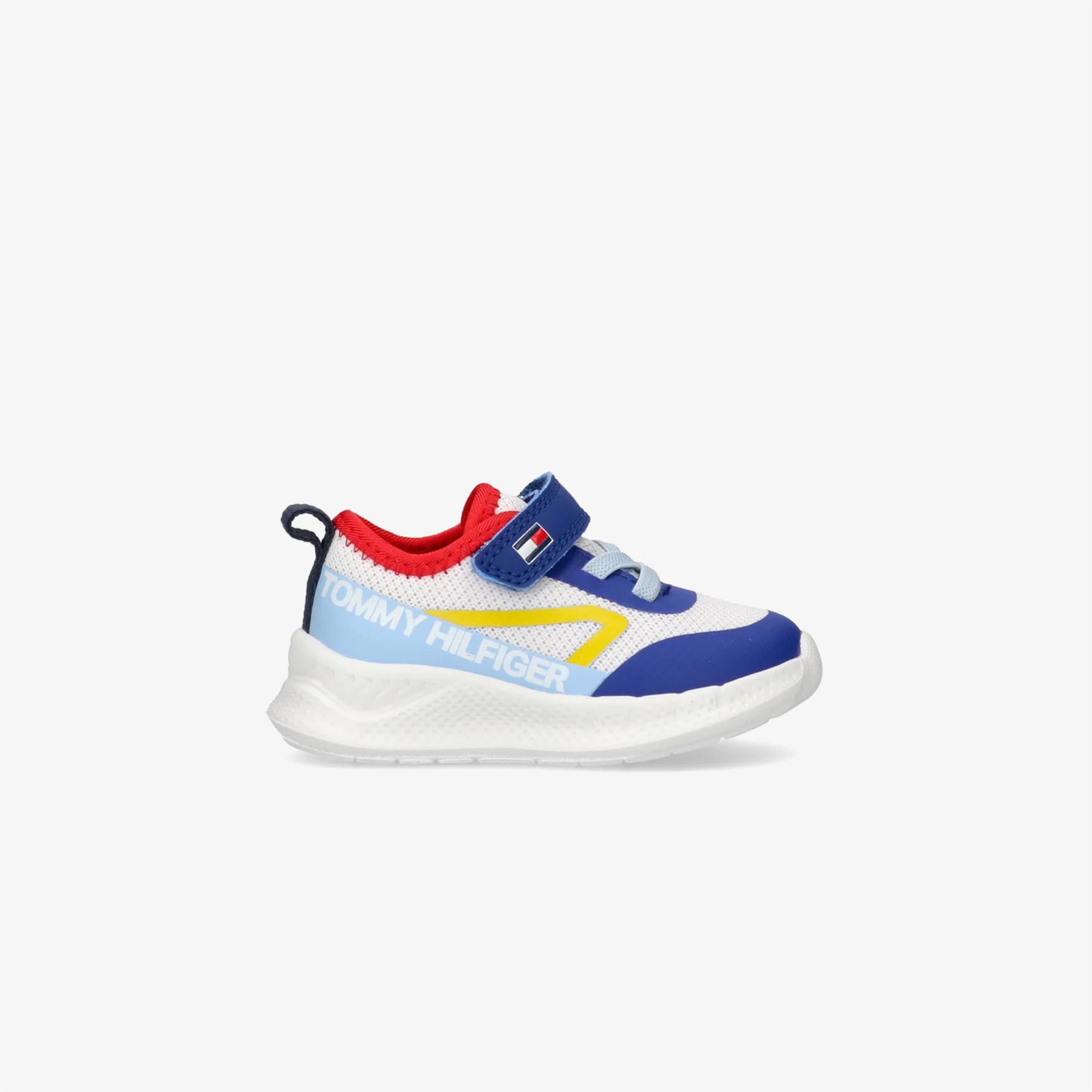 Tommy Hilfiger Lace Up Velcro Çocuk Mavi Spor Ayakkabı