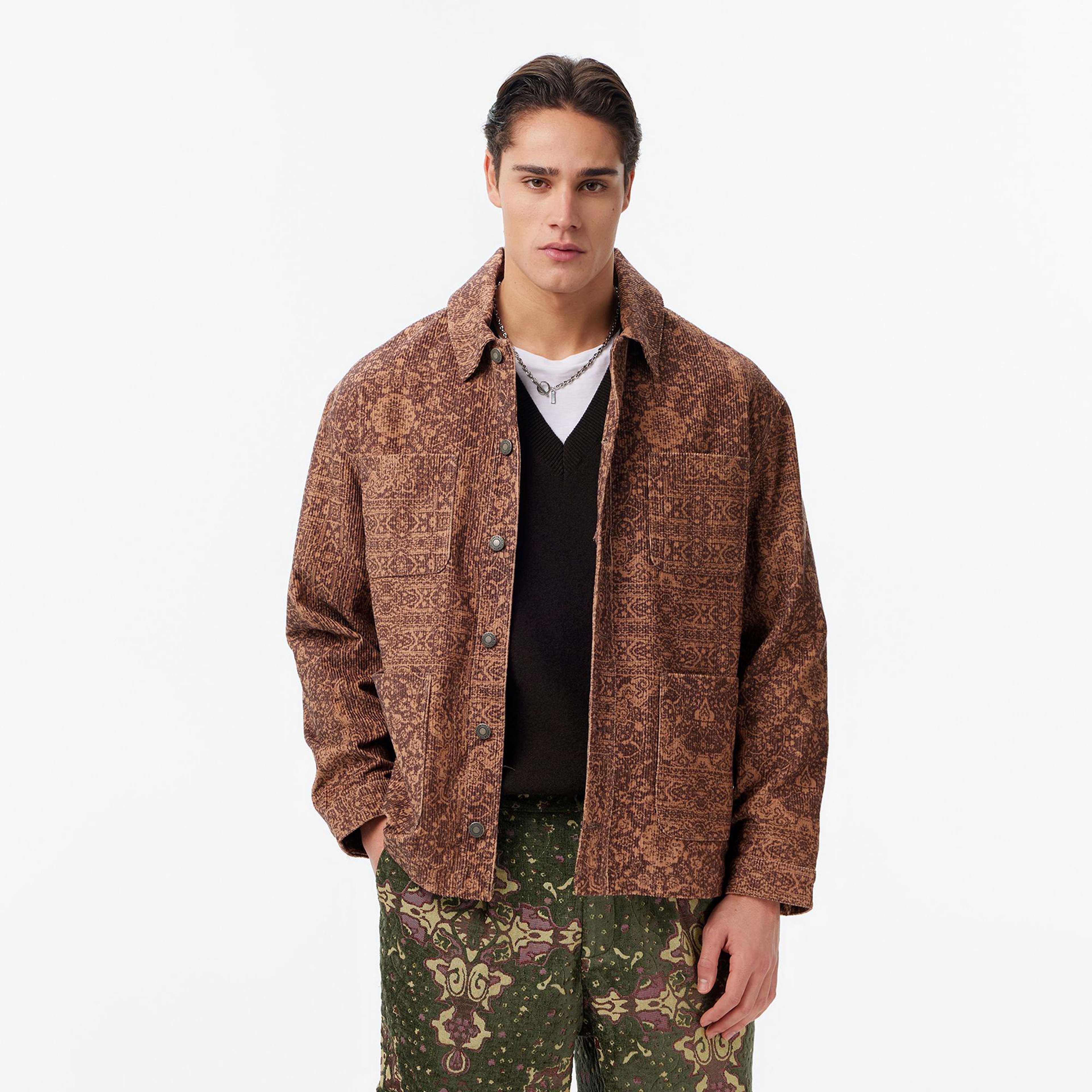 Les Benjamins Classic Fit Erkek Kahverengi Gömlek