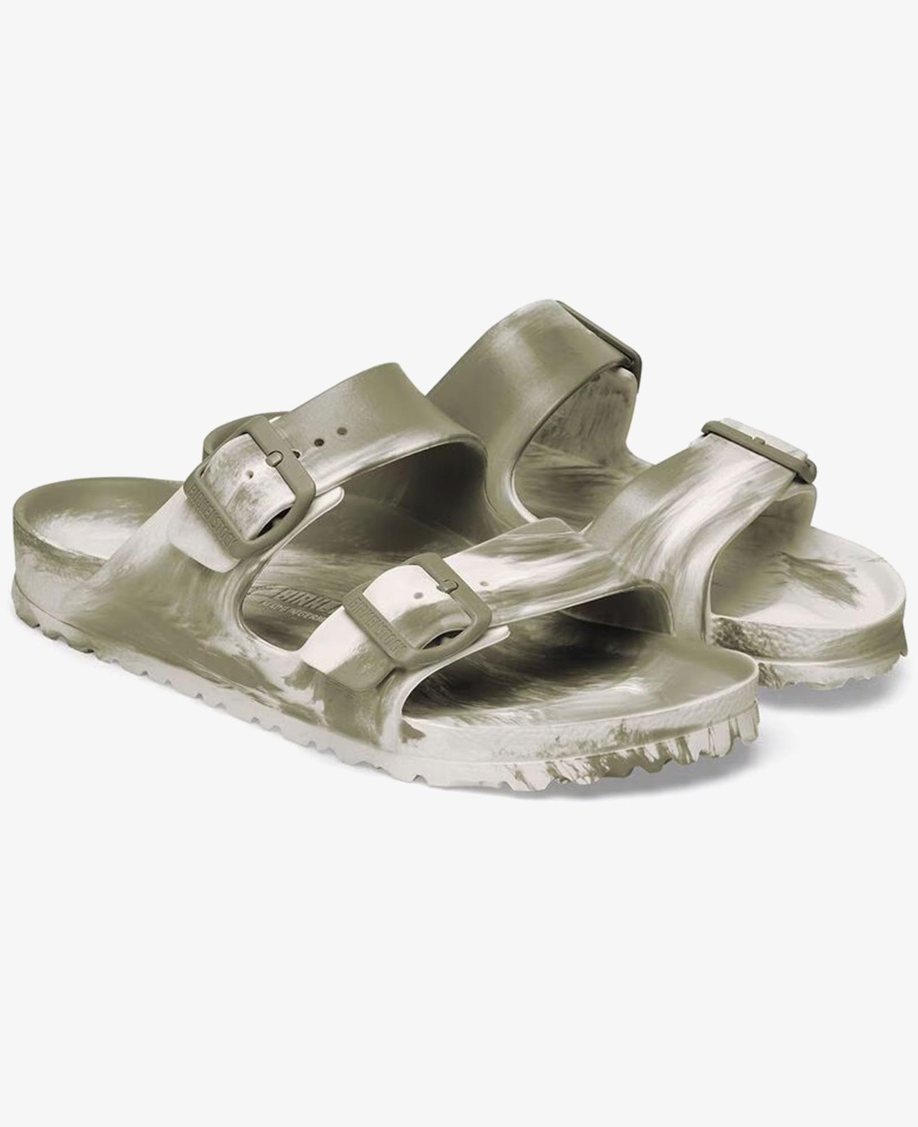 Birkenstock Arizona Eva Erkek Haki Çift Bantlı Plaj Terliği