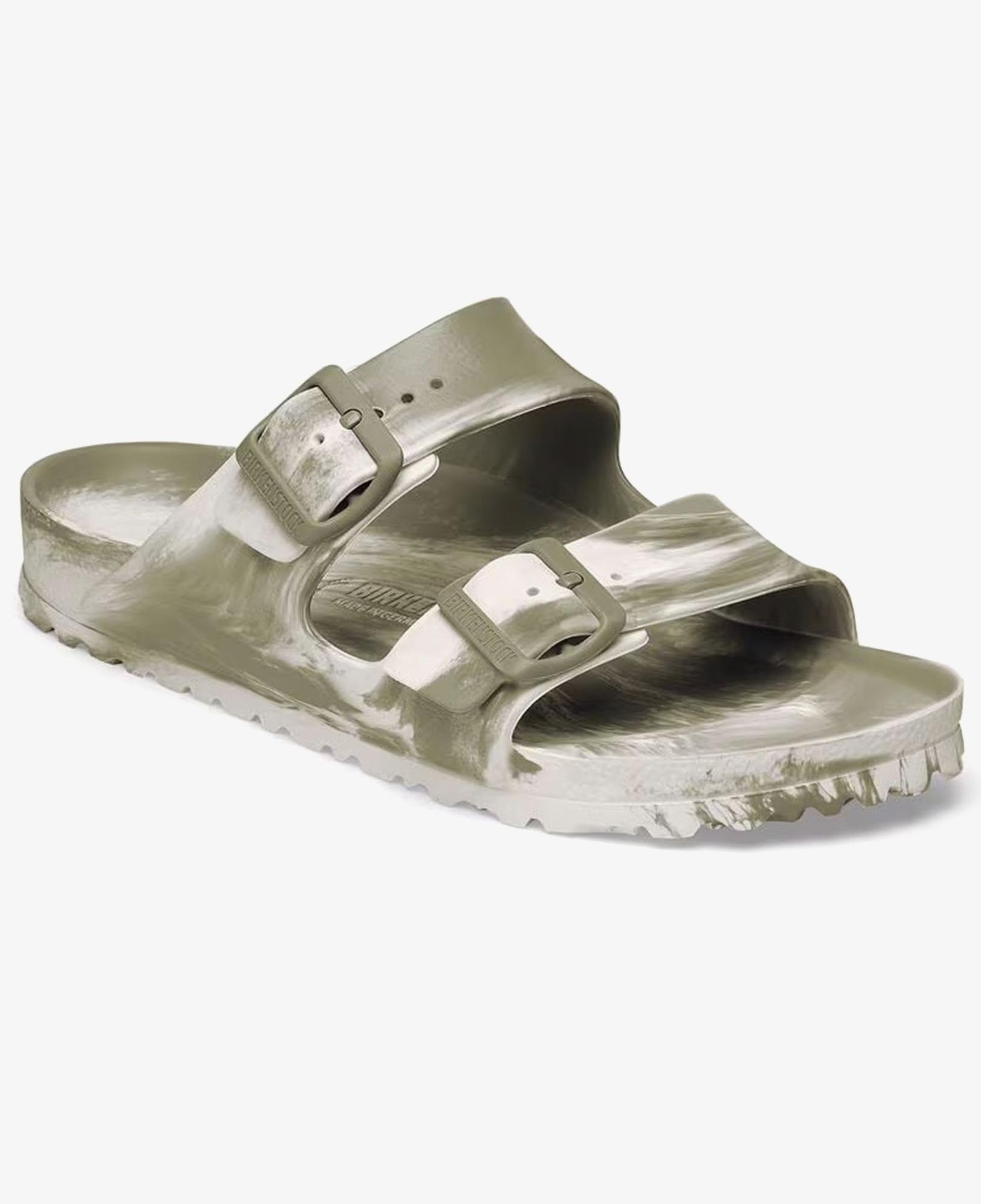 Birkenstock Arizona Eva Erkek Haki Çift Bantlı Plaj Terliği