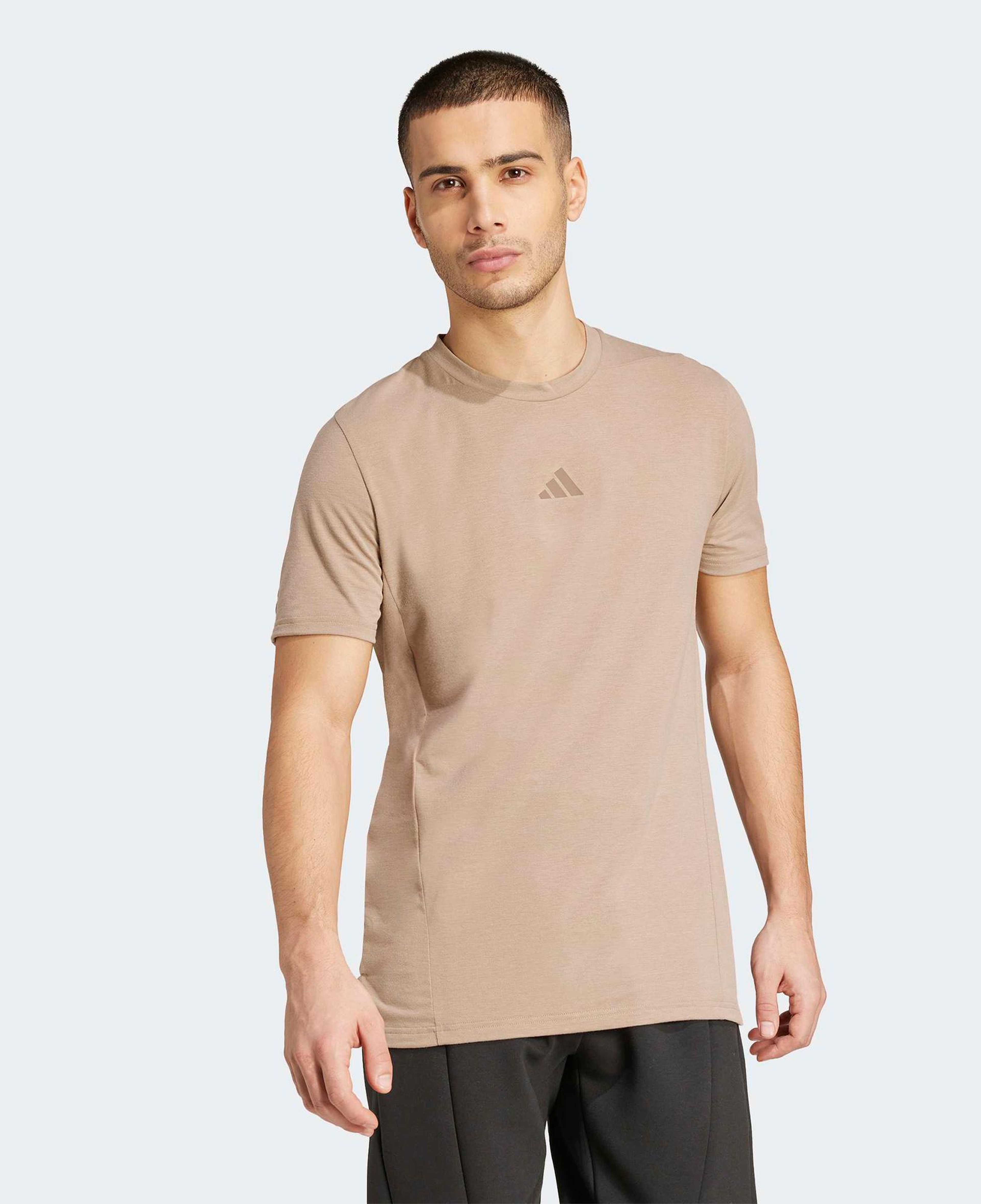 adidas Designed For Training Erkek Kahverengi Antrenman T-Shirt