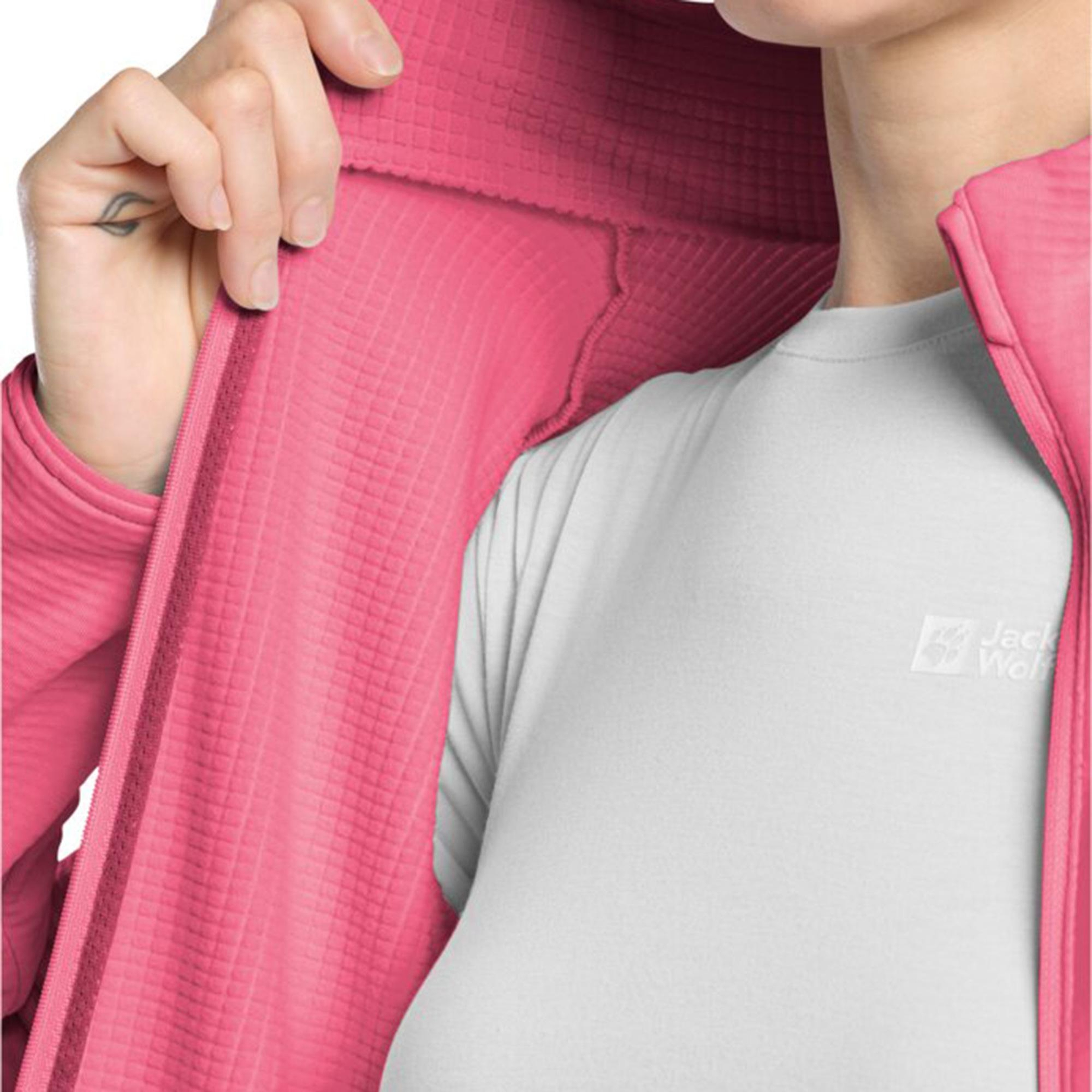 Jack Wolfskin Kolbenberg Full Zipped Kadın Pembe Ceket